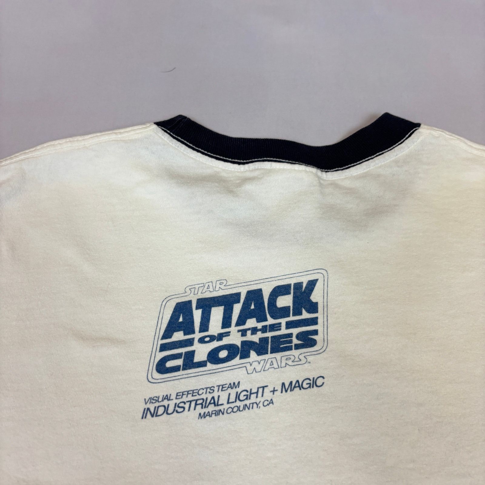 Vintage VTG Star Wars ILM Attack of the Clones Cast & Crew Ringer L Size US L / EU 52-54 / 3 - 5 Thumbnail