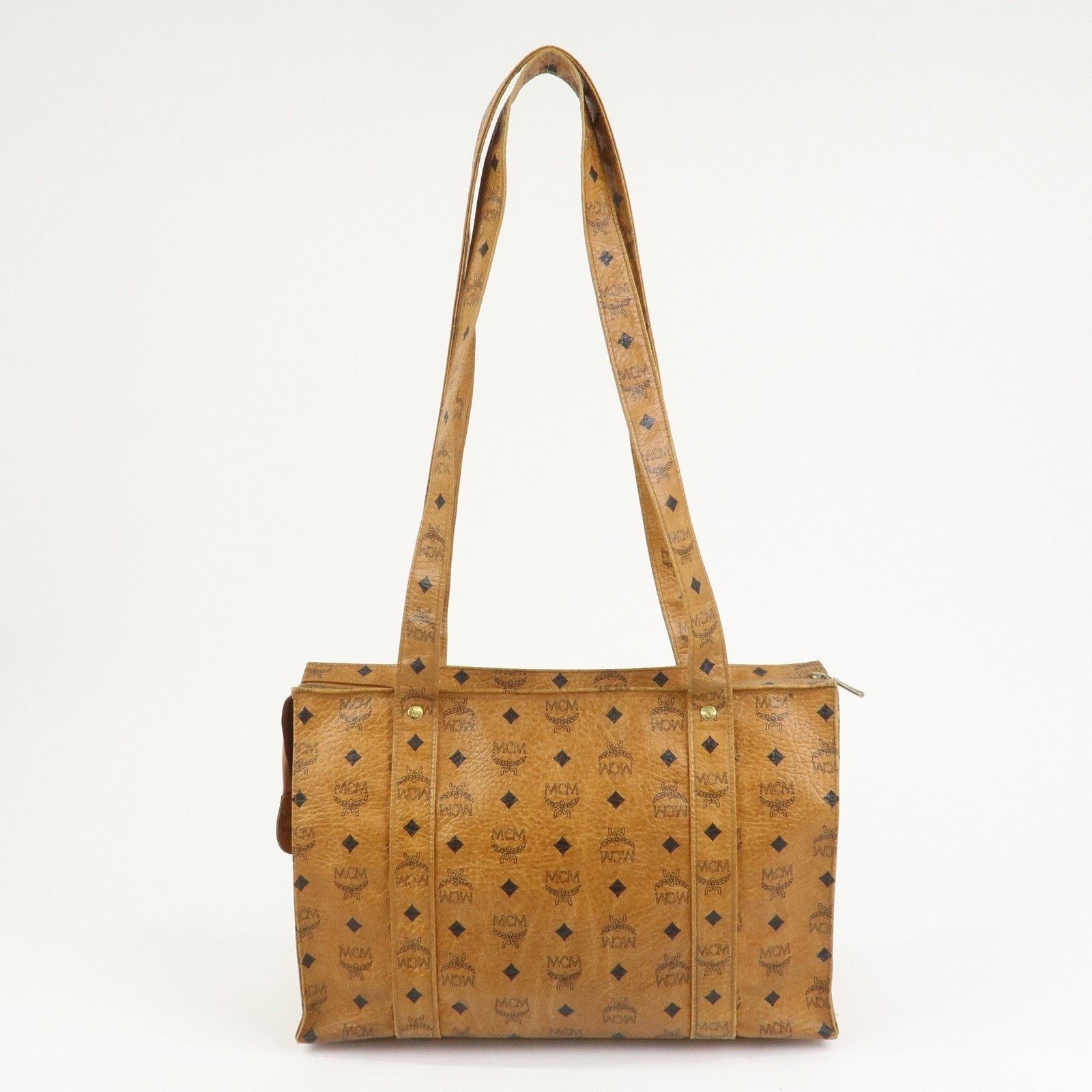 MCM MCM Visetos Coated Canvas Shoulder Bag Brown Size ONE SIZE - 2 Thumbnail