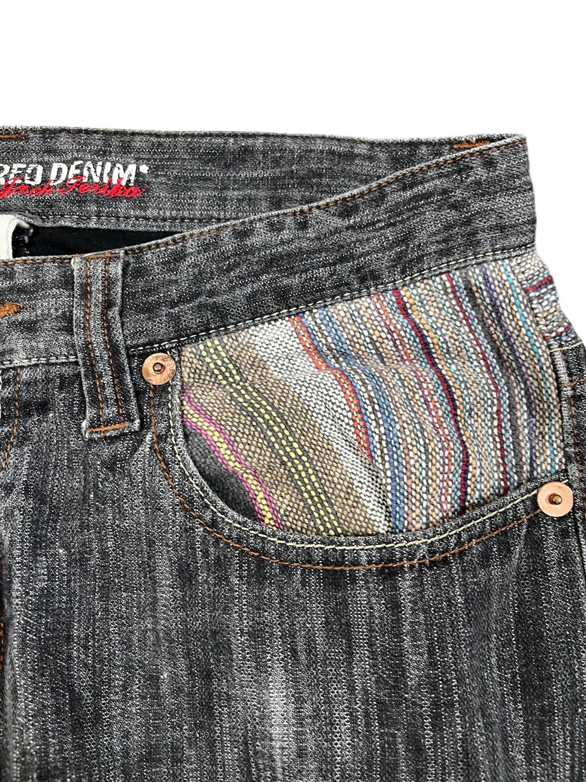 Converse Vintage Japanese Brand Y2K Unique Design Pocket Denim Size US 33 - 7 Thumbnail