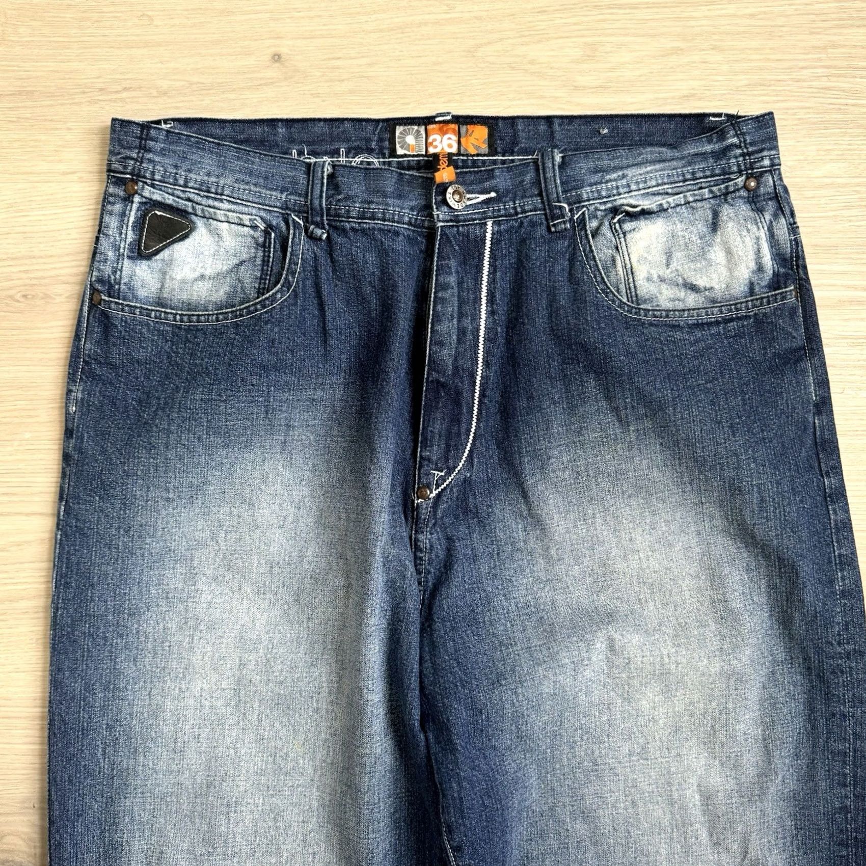 Akademiks VINTAGE Akademiks Baggy Jeans Men 36 Hip Hop Urban Blue 36x32 Size US 36 / EU 52 - 5 Thumbnail