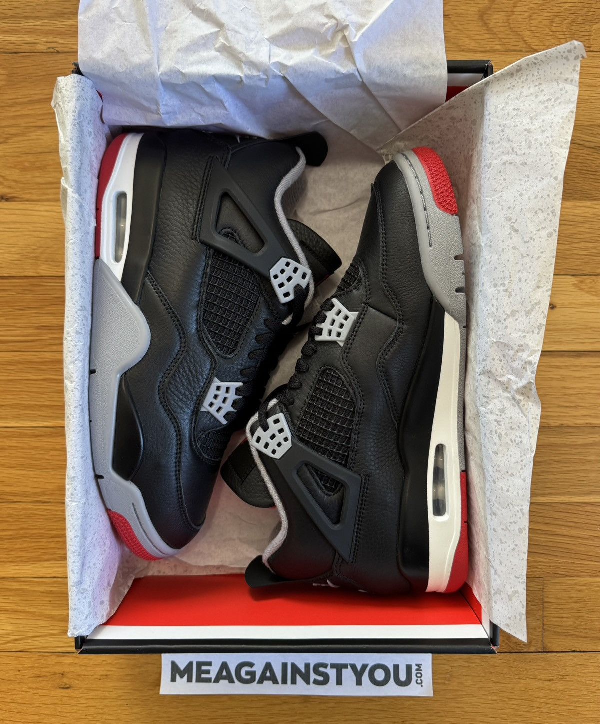 Jordan Brand Air Jordan 4 Retro Bred Reimagined 2024 Size US 9 / EU 42 - 1 Thumbnail