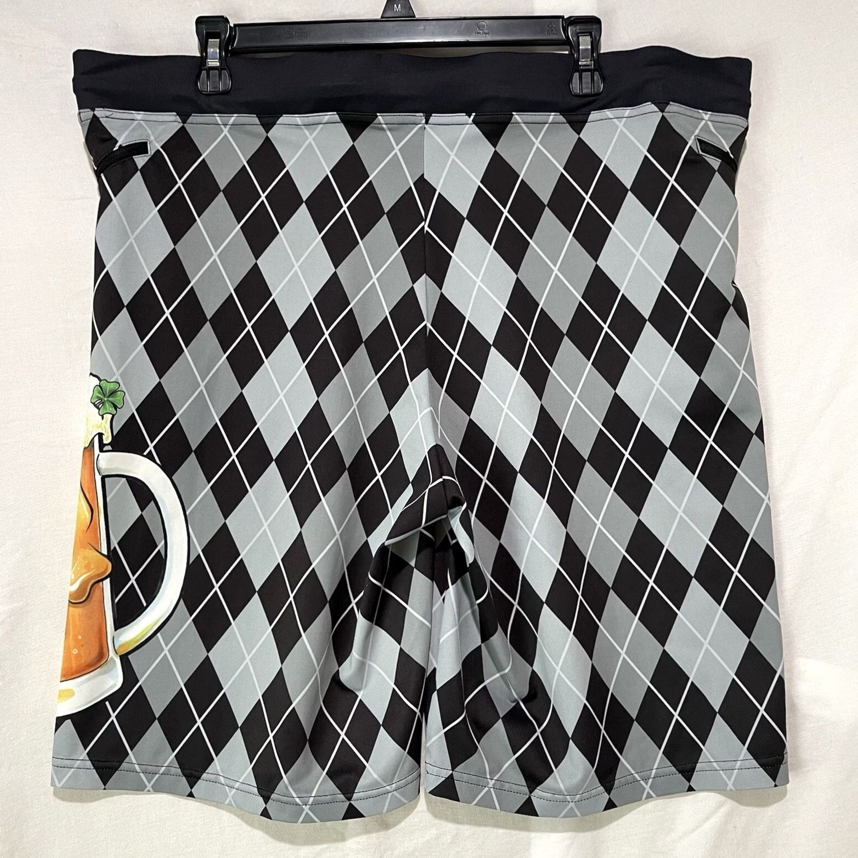 Vintage Feed Me Fight Me Mens Shorts XL Drawstring Activewear Gym 9 Inseam Gray Polyester Spandex Size US 36 / EU 52 - 6 Thumbnail