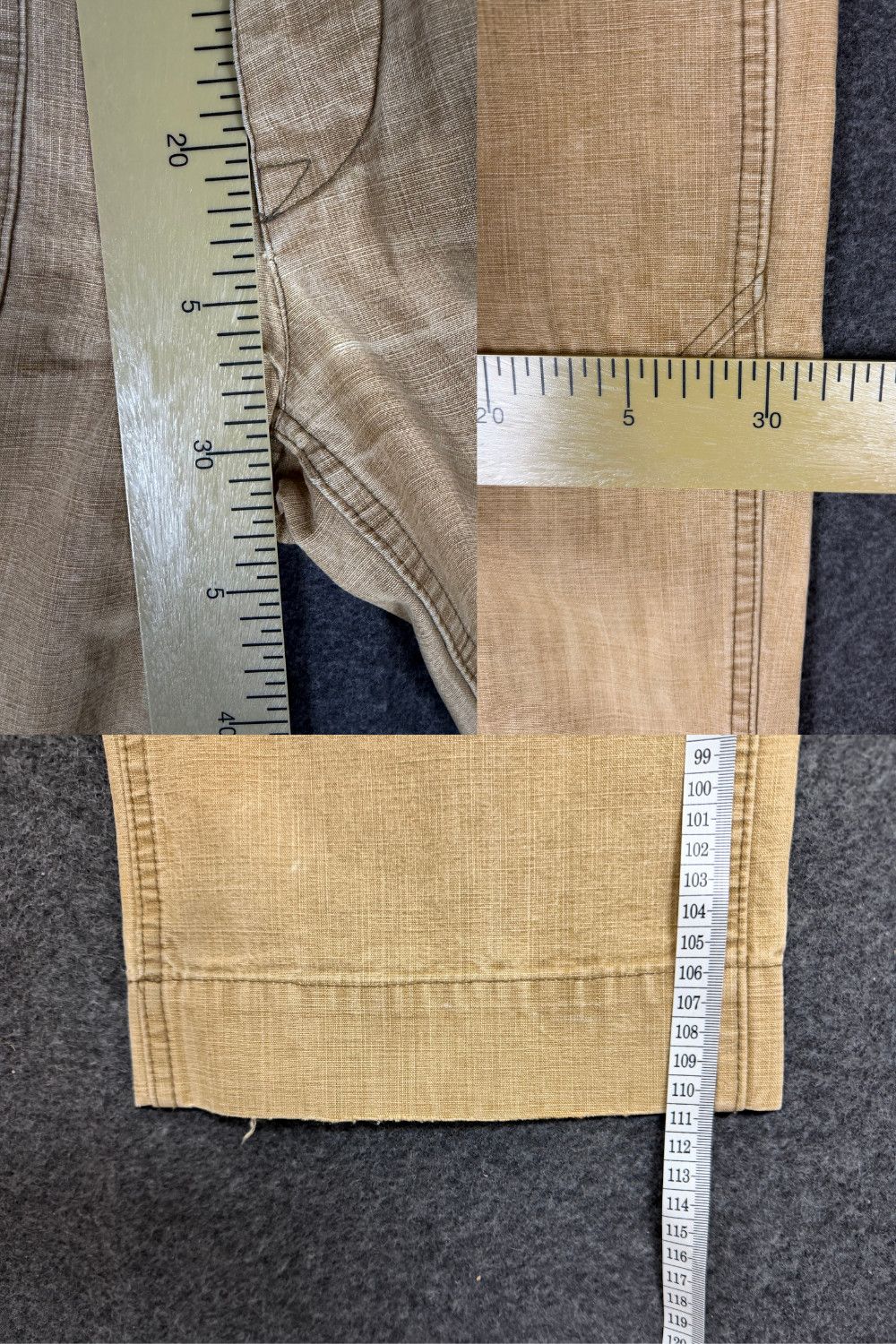 Polo Ralph Lauren RRL Ralph Lauren Japanese Fabric Workwear Trousers Beige Size US 38 / EU 54 - 17 Thumbnail