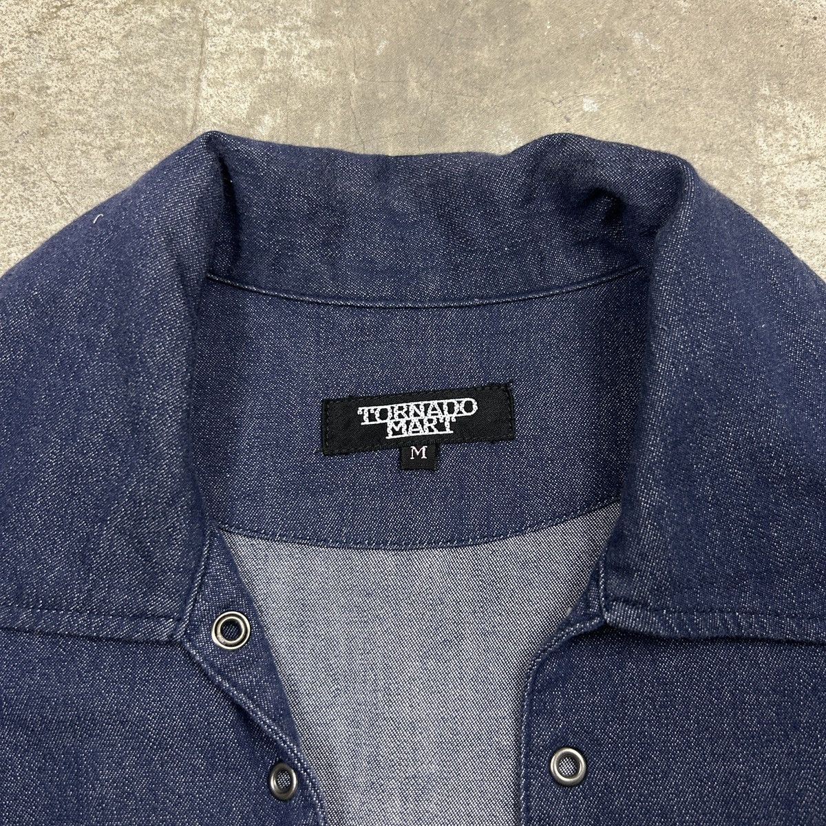 Japanese Brand × Tornado Mart Tornado Mart - Laceless Shirt Denim Size US M / EU 48-50 / 2 - 6 Thumbnail