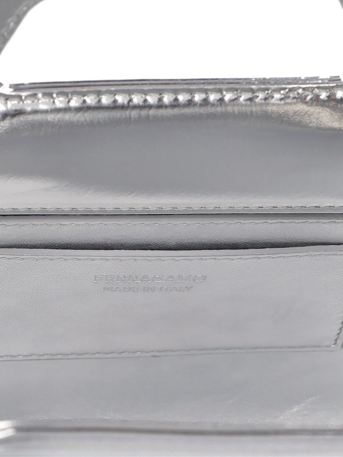 Salvatore Ferragamo o1s1rm0924 Size: OS / Wanda Mini Bag in Silver Size ONE SIZE - 6 Thumbnail