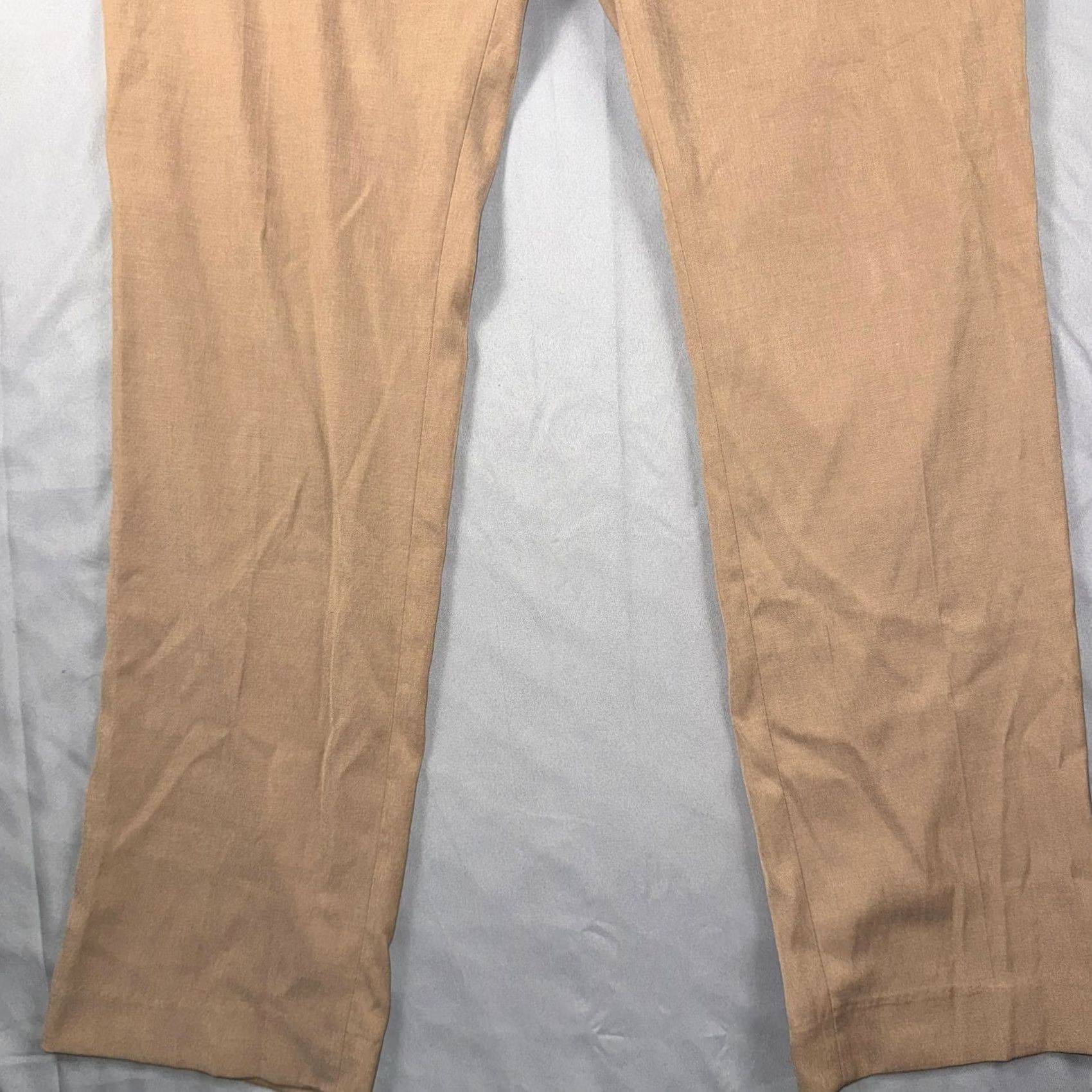 Vintage Paisley & Gray Pants Mens 36x32 Beige Slim Fit Dress Stretch Chino Casual Dress Pants Slim Front Pockets Mens Beige Spring 36x32 Size US 36 / EU 52 - 7 Thumbnail
