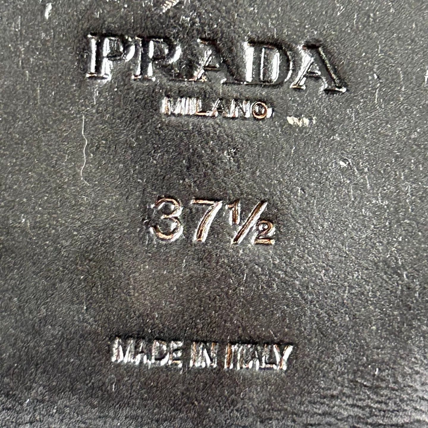 Prada Prada Woven Leather Shoes Gold Buckle 37.5 Size US 7 / IT 37 - 7 Thumbnail