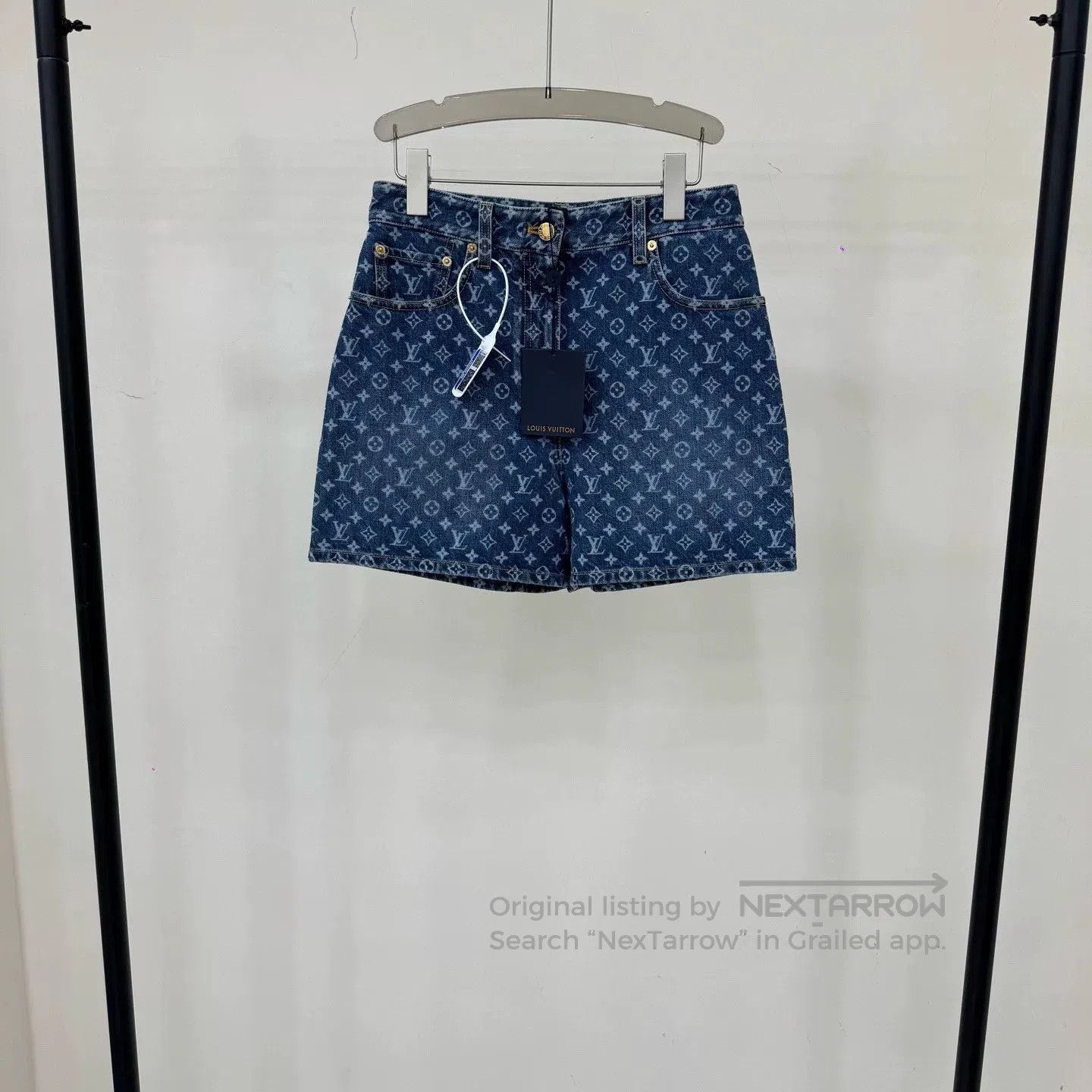 Louis Vuitton Blue Monogram Short Shorts.