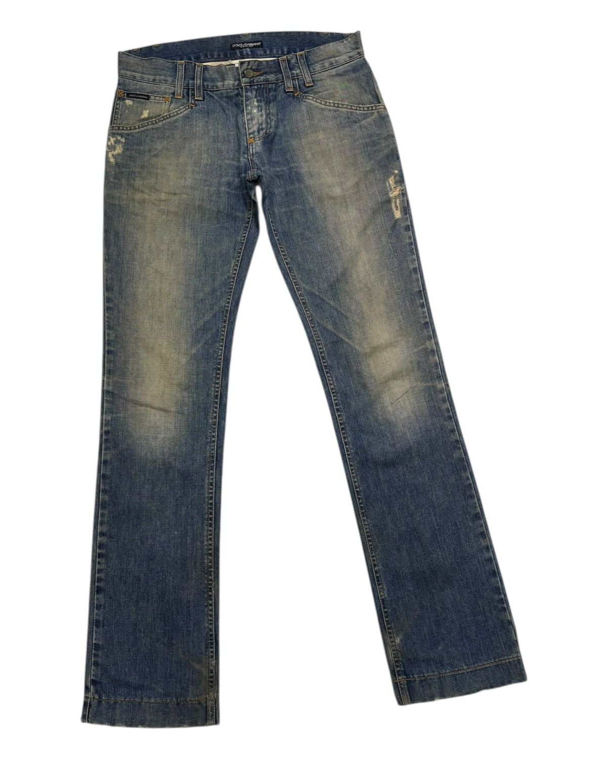 Dolce & Gabbana × Undercover Archived 🇮🇹 Dolce & Gabbana DG Distressed Denim Jeans Size US 34 / EU 50 - 6 Thumbnail