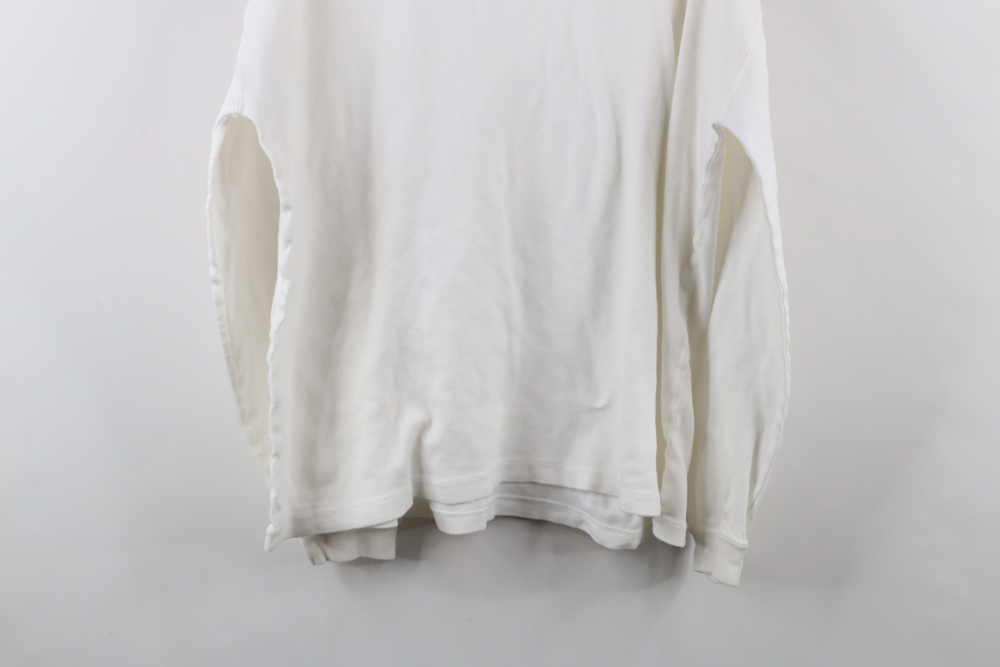 Vintage Vintage 90s Streetwear Long Sleeve Turtleneck T-Shirt White Size US L / EU 52-54 / 3 - 8 Thumbnail