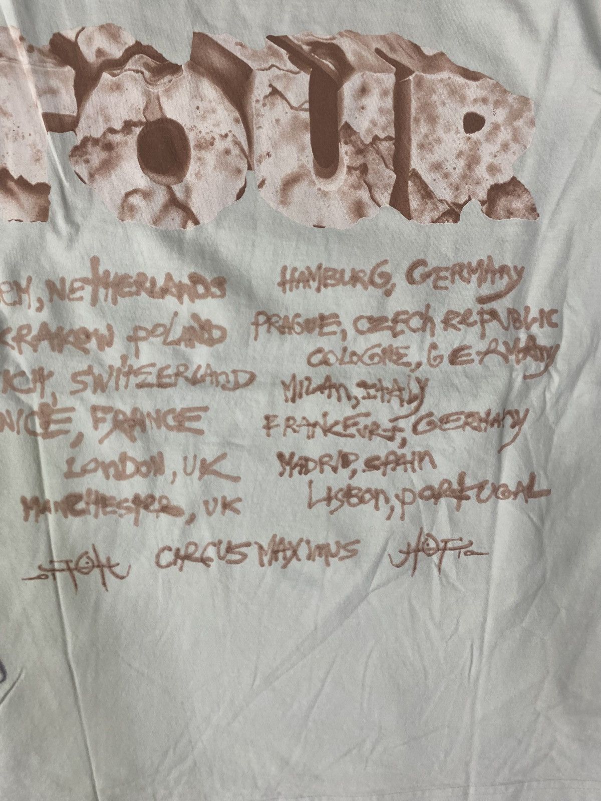 Travis Scott TRAVIS SCOTT UTOPIA EUROPE TOUR TEE. Size US XL / EU 56 / 4 - 10 Thumbnail