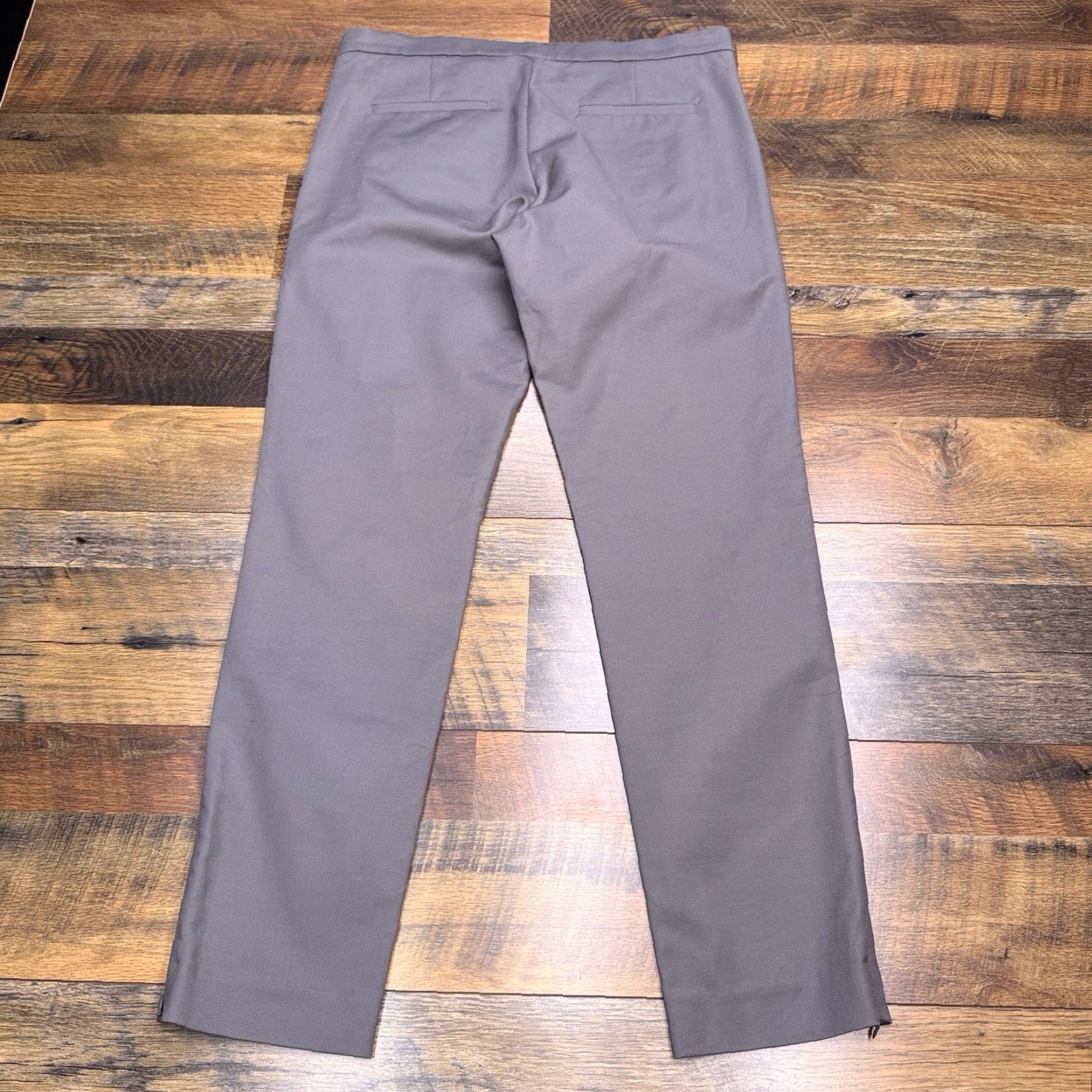 Banana Republic Banana Republic Addison Pants Womens 10 Gray Mid Rise Stretch Zip Pockets Size 32" / US 10 / IT 46 - 3 Thumbnail