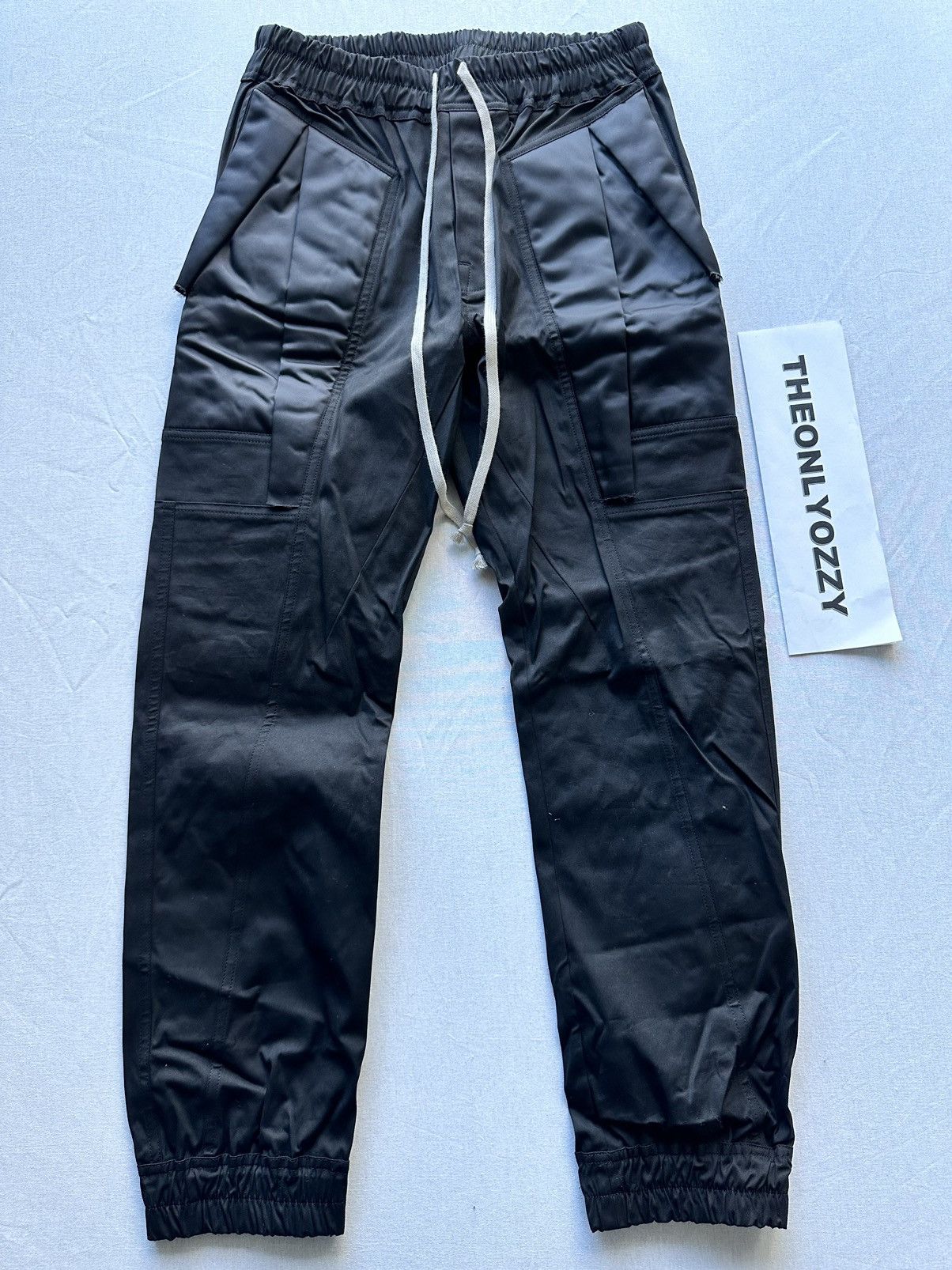 Rick Owens Rick Owens FOG Biker Joggers Black RU01B1369 sz 48 IT