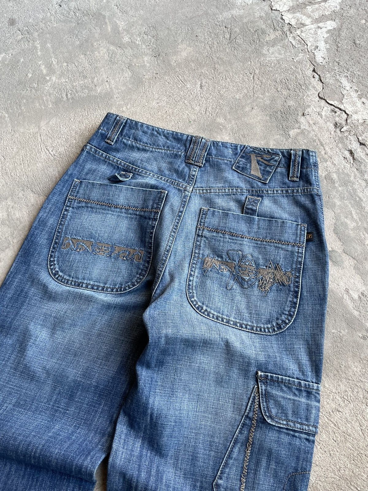 Japanese Brand Vintage Japanese Baggy Washed Carpenter Pants JNCO Style Size US 32 / EU 48 - 11 Thumbnail