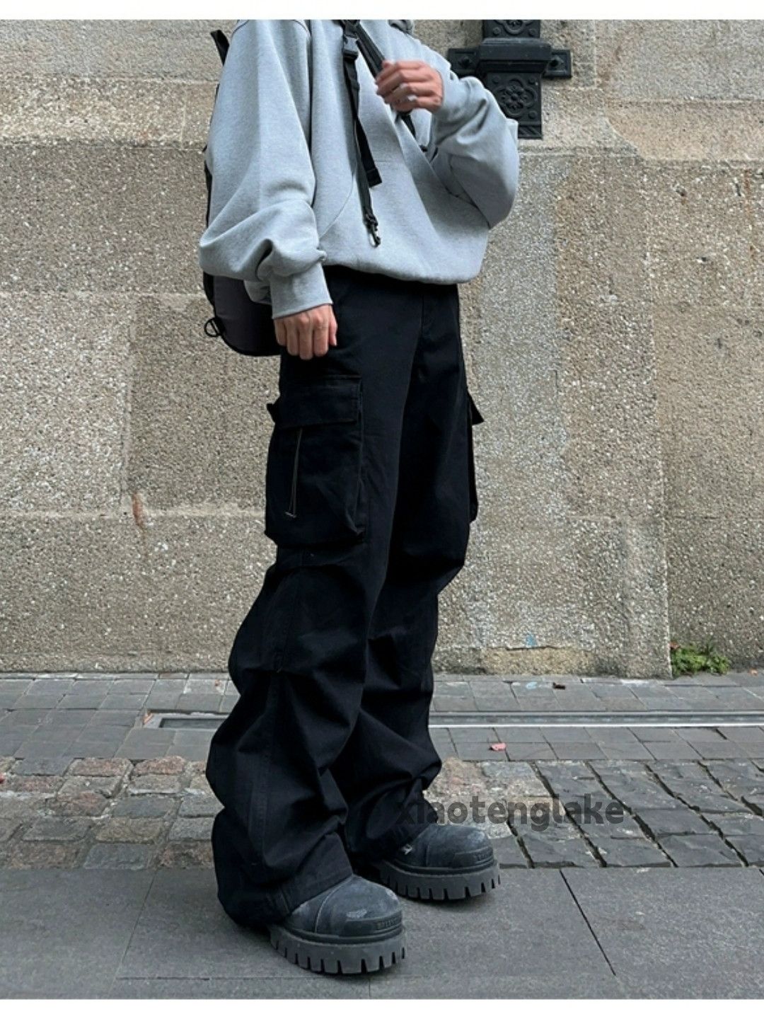 Designer × Japanese Brand × Vintage utility pleated loose baggy outdoor hiphop cargo pants Size US 30 / EU 46 - 5 Thumbnail