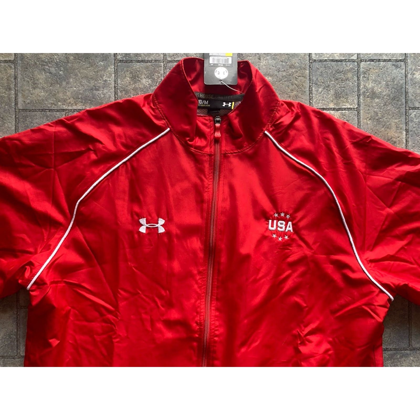 Under Armour Under Armour Team USA Jacket Mens M Red Full Zip All Season Gear Size US M / EU 48-50 / 2 - 4 Thumbnail