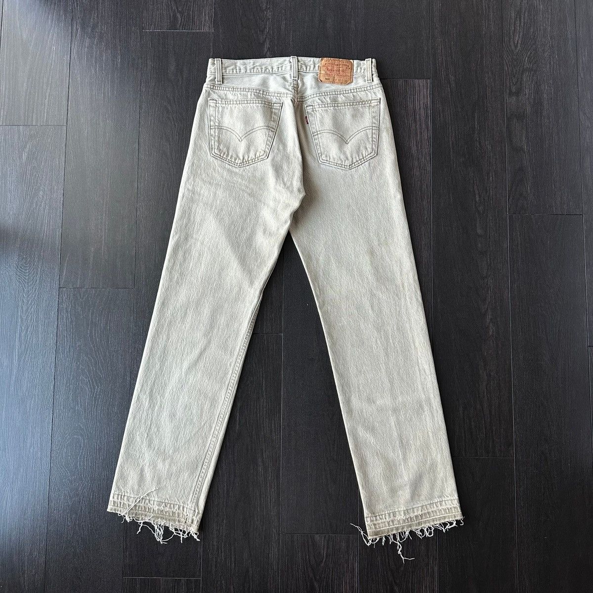 Levi's × Vintage Vintage Levi's 501 Faded Tan Denim Size US 30 / EU 46 - 2 Thumbnail