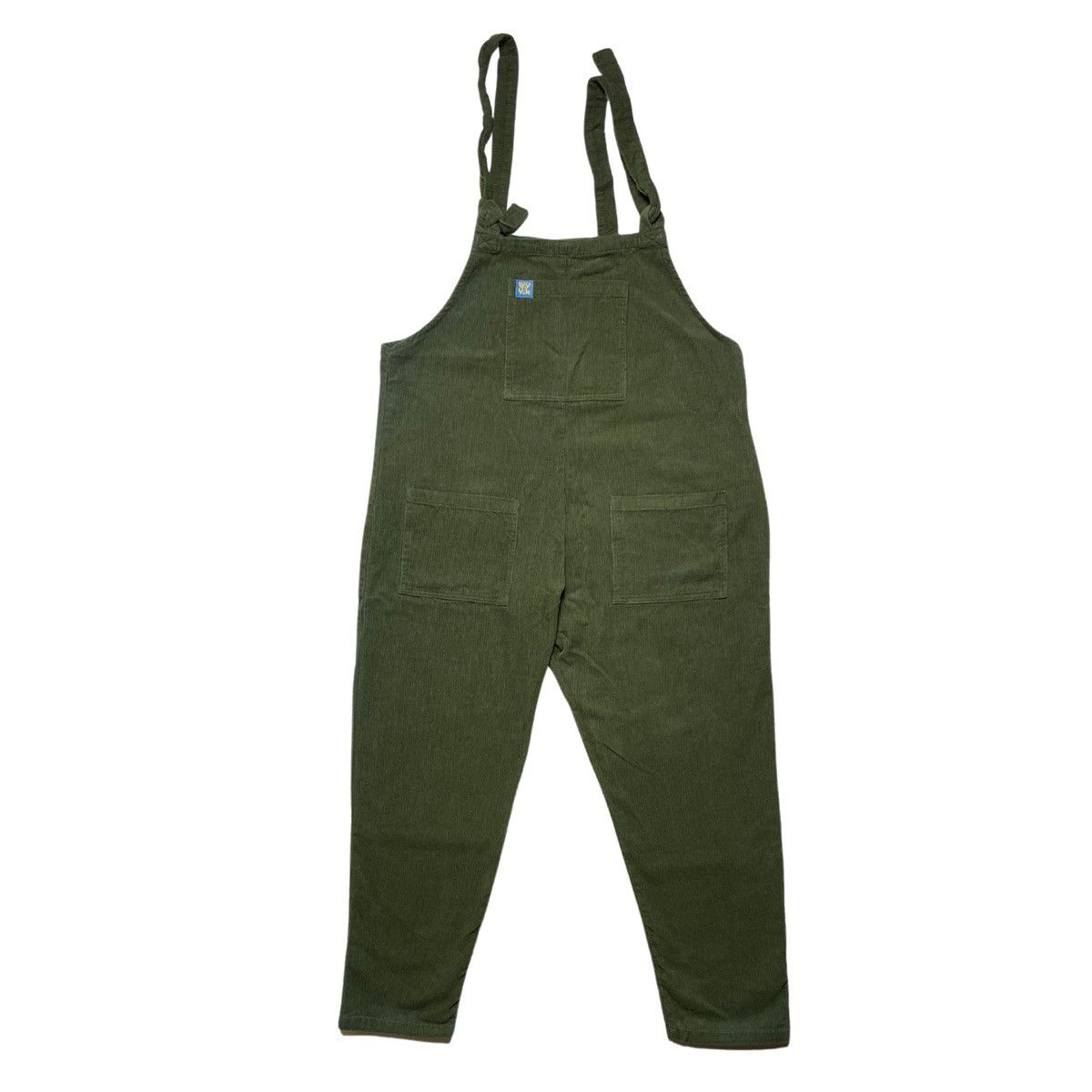 Vintage Lucy & Yak - Corduroy Dungarees Olive Green Overalls Size L / US 10 / IT 46 - 1 Thumbnail