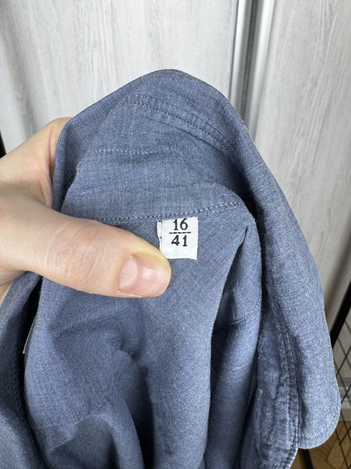 Other Sannino Napoli blue cotton solid classic ls shirt size 16 41 Size US L / EU 52-54 / 3 - 9 Thumbnail