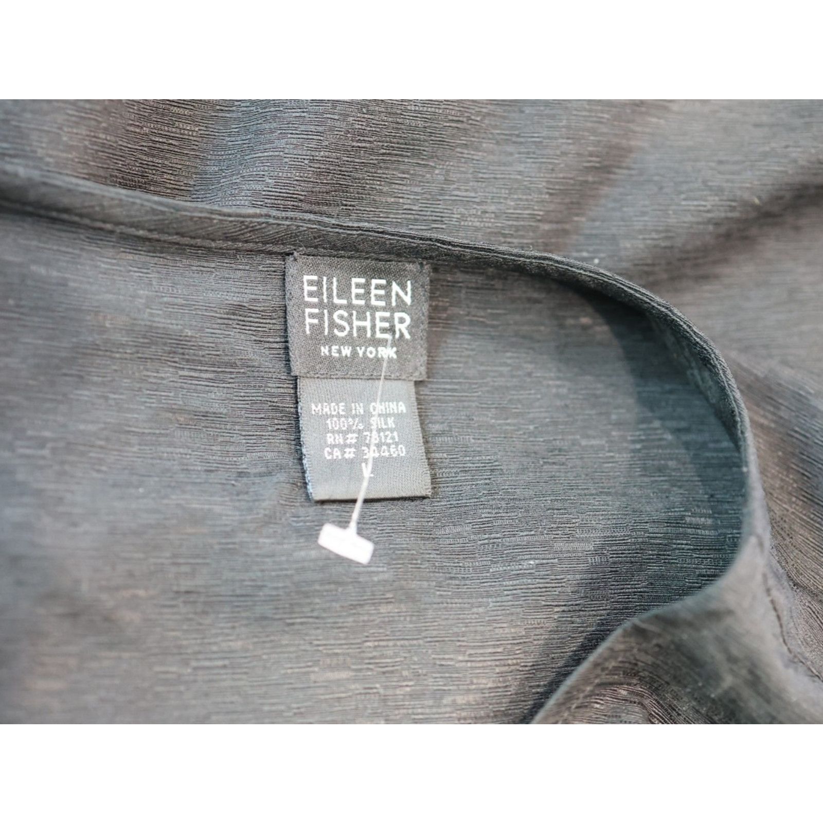 Eileen Fisher EILEEN FISHER Silk Georgette Crepe One Button Jacket Size L Size L / US 10 / IT 46 - 8 Thumbnail