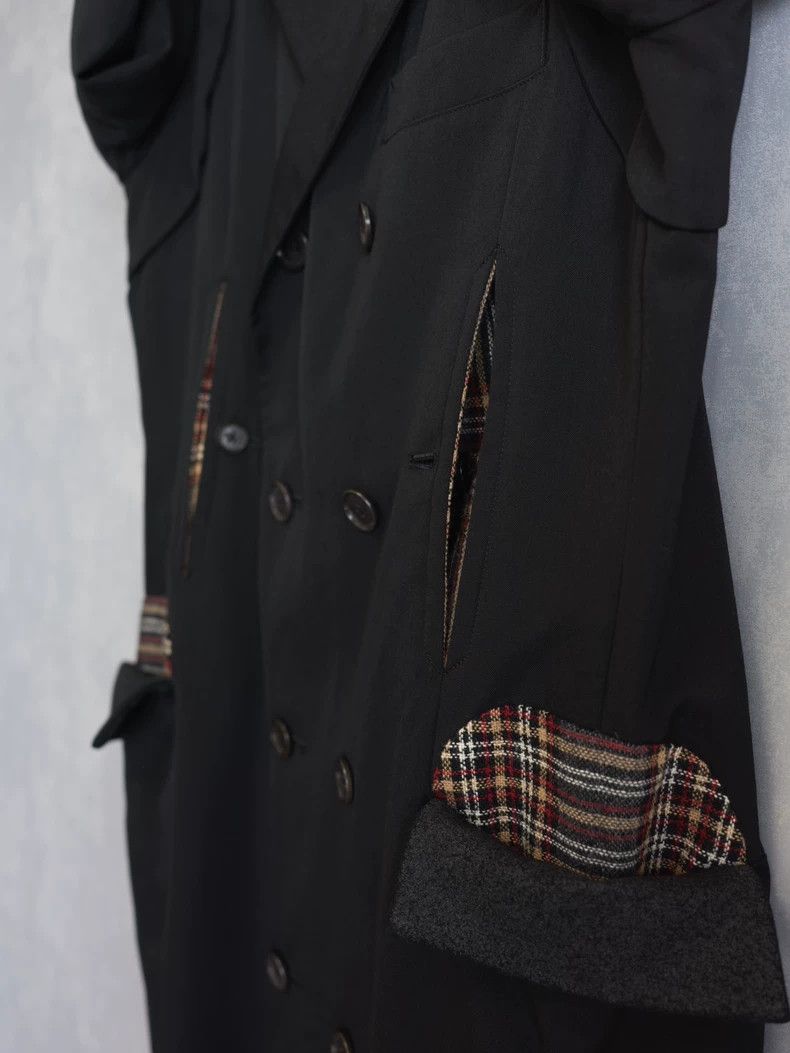 Yohji Yamamoto Yohji Yamamoto 08 AW-plaid double-breasted coat 2506-Nextar Size US M / EU 48-50 / 2 - 6 Thumbnail