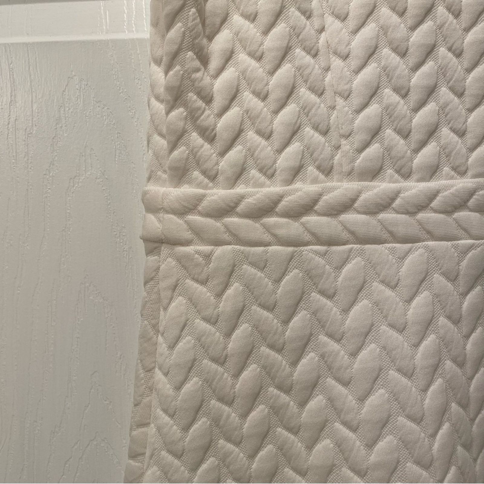 Loft Ann Taylor LOFT White Quilted Dress 0 Size XS / US 0-2 / IT 36-38 - 8 Thumbnail