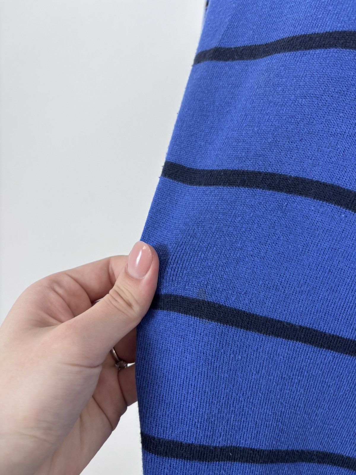 Polo Ralph Lauren Polo Ralph Lauren Men’s Blue Striped V-Neck Sweater Size US XL / EU 56 / 4 - 10 Thumbnail