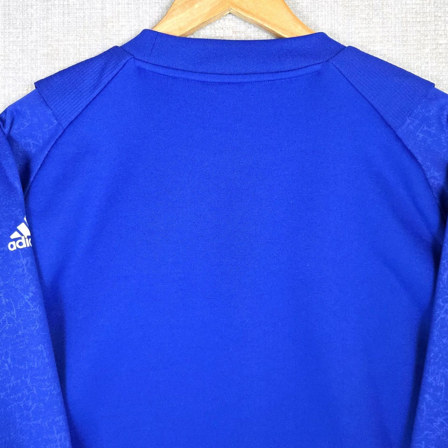 Adidas ADIDAS Climawarm Chelsea Football Mens Windbreaker Softshell Jackets Wind-Resistant Blue M Regular Crew Neck Fall Spring Summer Winter X Size US M / EU 48-50 / 2 - 6 Thumbnail