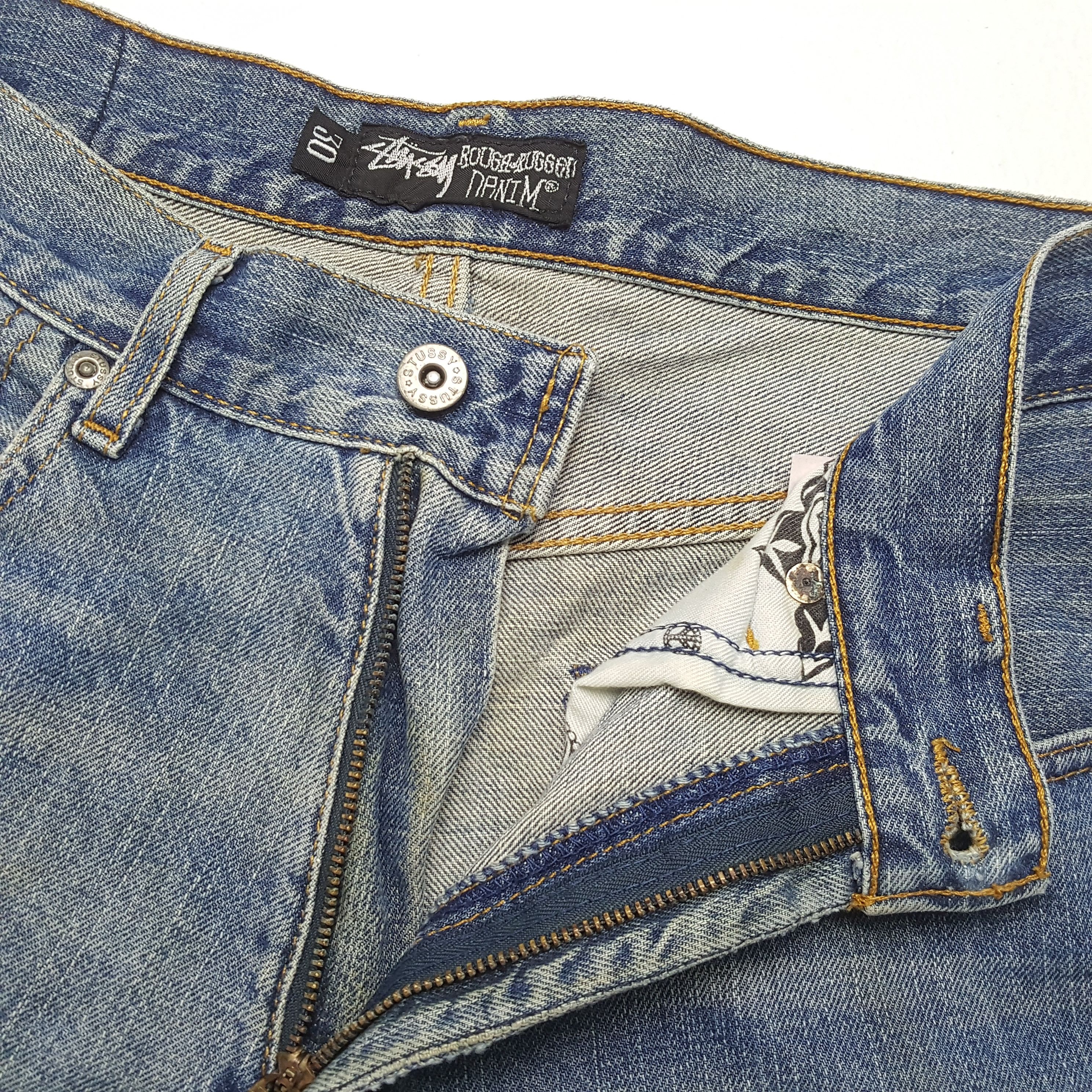 Stussy STUSSY Streetwear Skateboard Style Custom Art Jeans Size US 30 / EU 46 - 12 Thumbnail