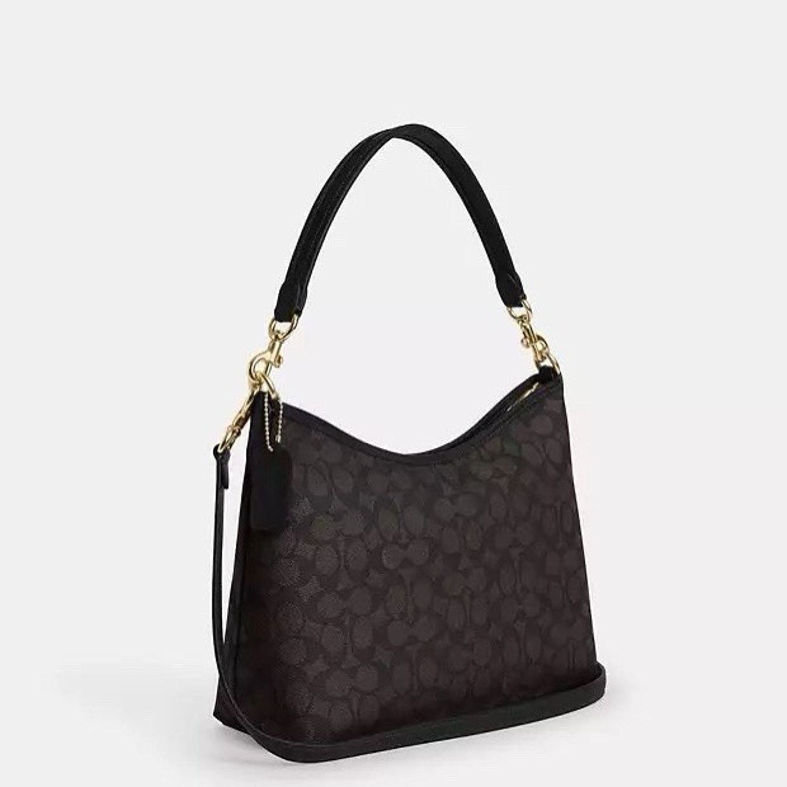 Coach NWT Coach Signature Laurel Bag CV975 Gold/Walnut/Black Size ONE SIZE - 9 Thumbnail