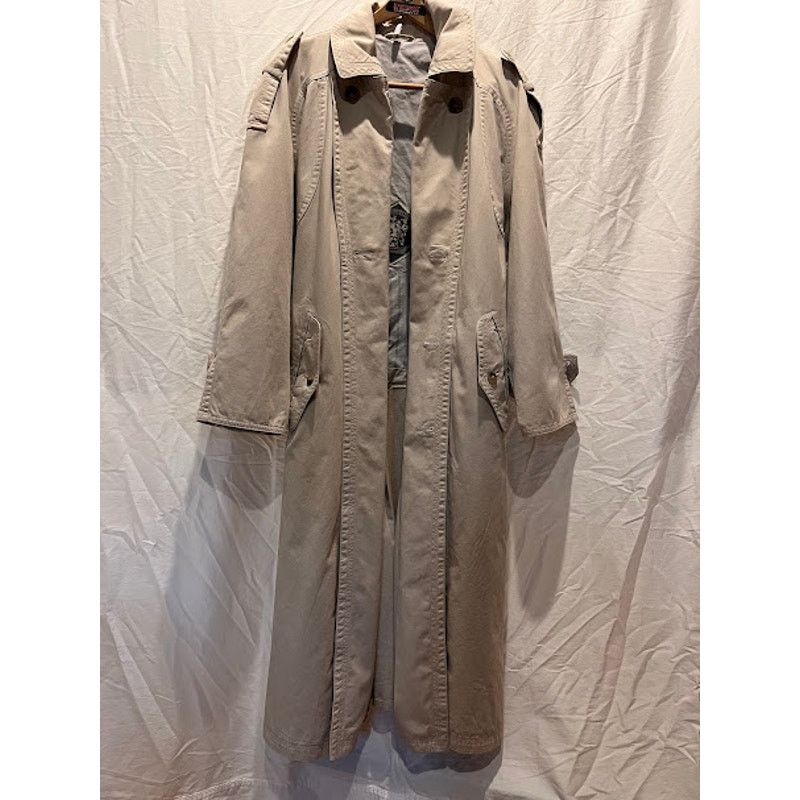 Vintage VTG Luxador Trench Raincoat Beige Full Length 90s Y2K Sz 50 Size US M / EU 48-50 / 2 - 2 Thumbnail