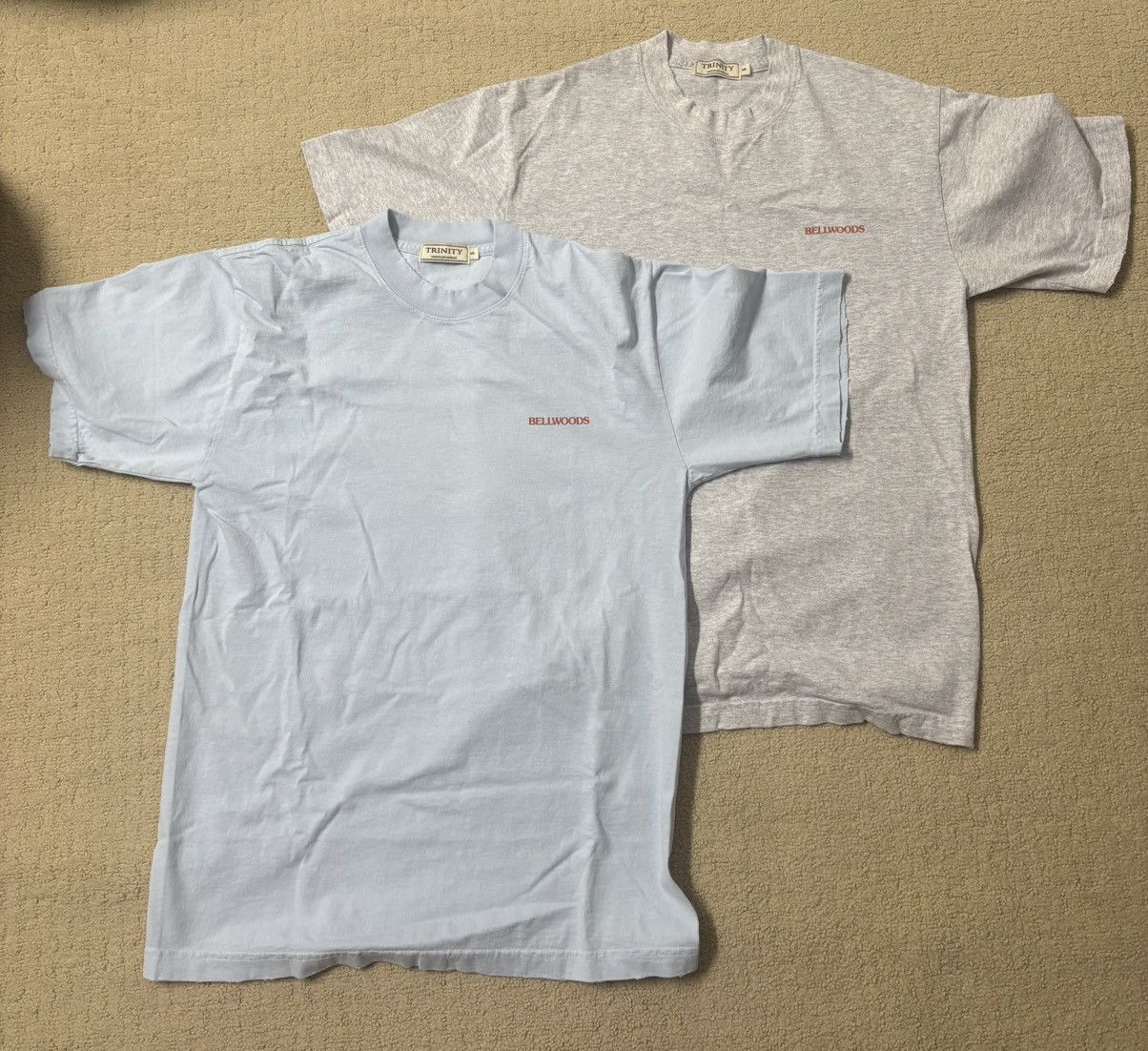 Trinity The Label 2 Pack Distressed Basic Tees - Blue and Grey Size US S / EU 44-46 / 1 - 1 Thumbnail