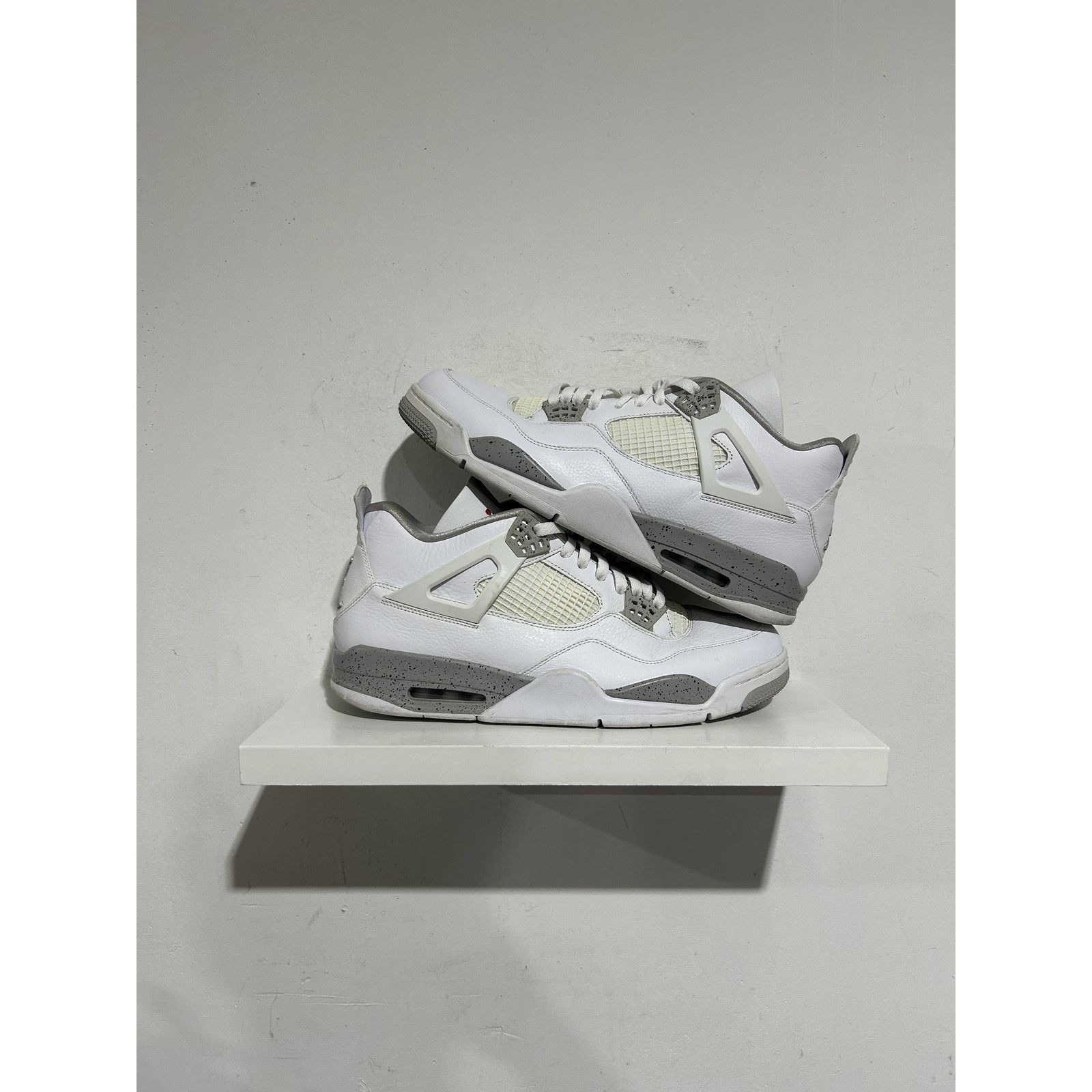 NIKE JORDAN 4 WHITE OREO SIZE 14 PREOWNED