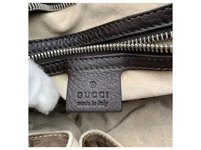 Gucci Gucci Brown Leather Unisex Reporter Messenger Crossbody Bag Size ONE SIZE - 15 Thumbnail