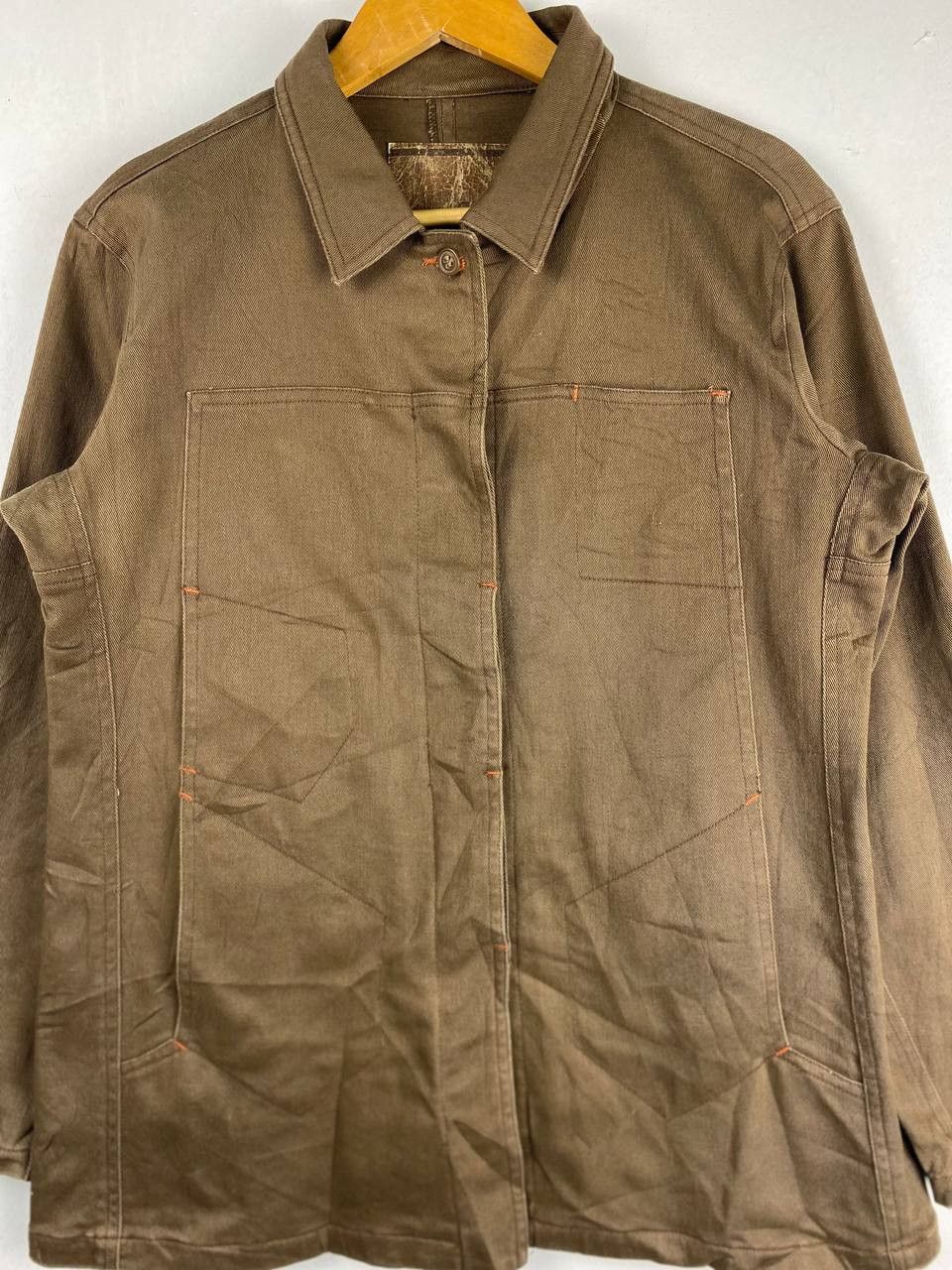 Japanese Brand japanese brand brown denim jacket nice design Size US L / EU 52-54 / 3 - 3 Thumbnail