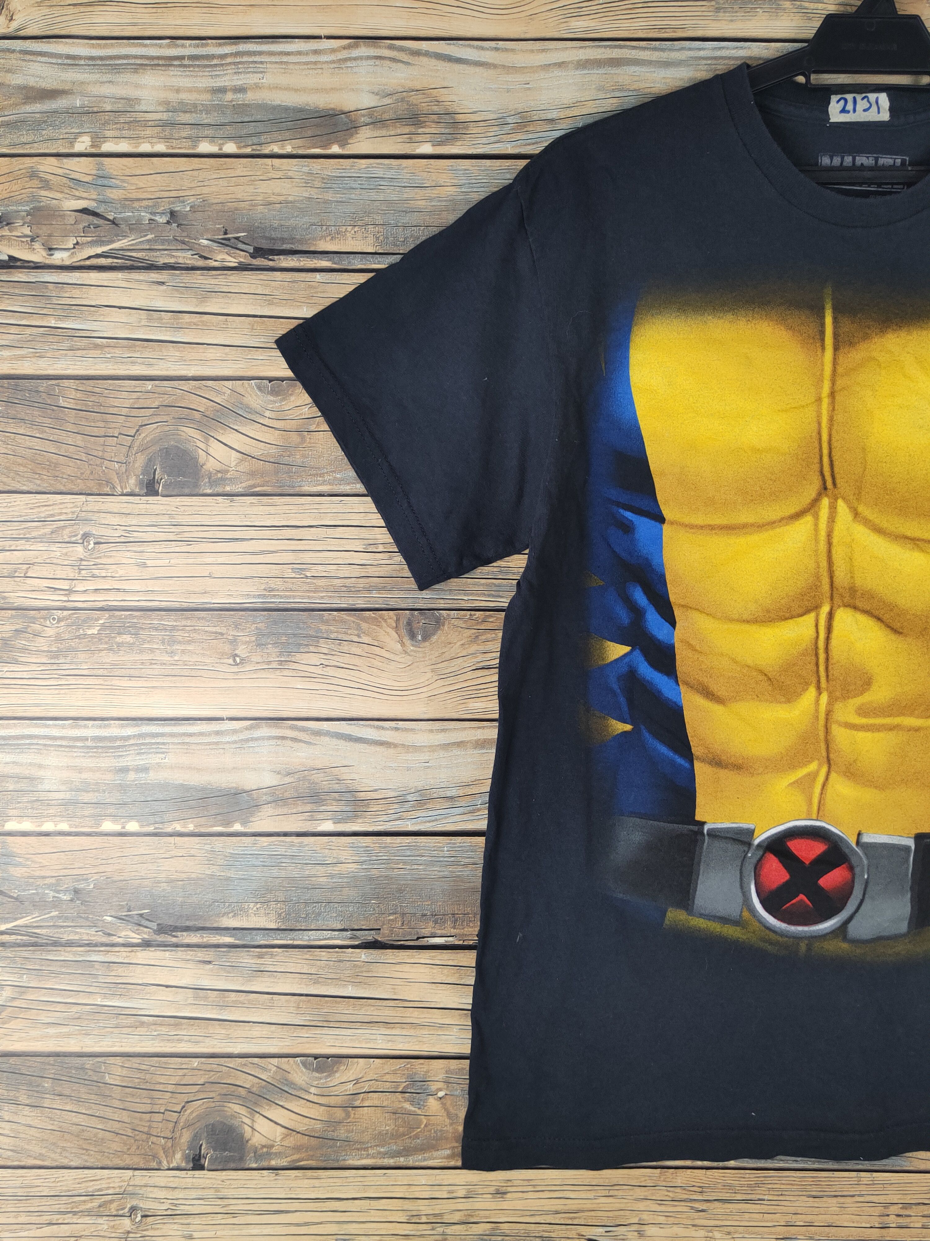 Japanese Brand × Marvel Comics × Vintage DL Marvel Black Wolverine Short Sleeve T-shirt #2131 Size US M / EU 48-50 / 2 - 4 Thumbnail
