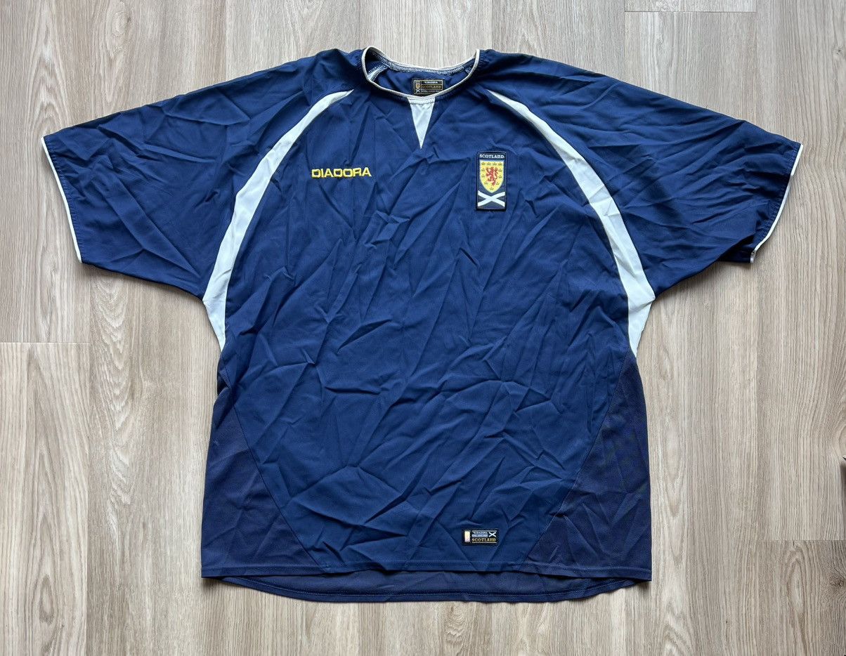 Diadora × Vintage Vintage 2003 Diadora Scotland Football T-Shirt Soccer Jersey Size US XXL / EU 58 / 5 - 1 Thumbnail