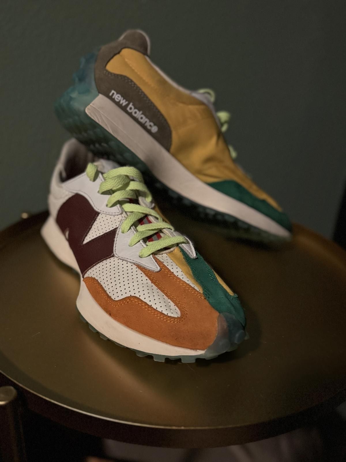 NEW BALANCE DEJOUNTE MURRAY X 327 'HEAT UP BEIGE'. Size 12M