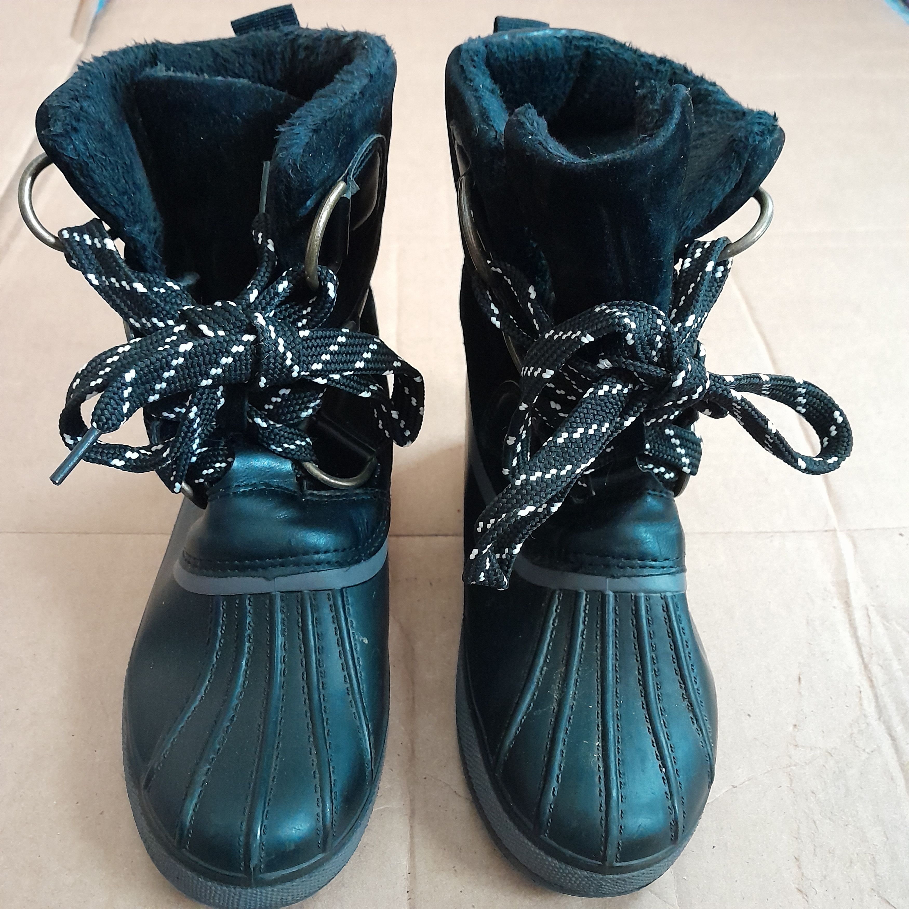 Other Bamboo Women’s Black Ankle Round Toe Boots Size US 6 / IT 36 - 1 Thumbnail