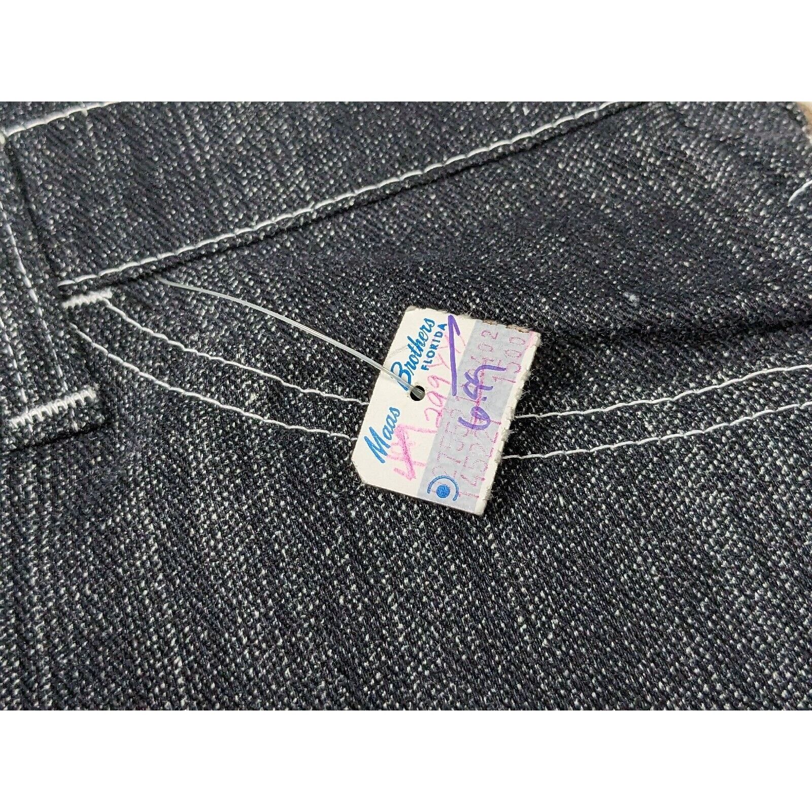 Levi's Vtg NWT 60s Levis Jeans Big E White Tab Flare Boot Cut Pants Size 28" / US 6 / IT 42 - 3 Thumbnail