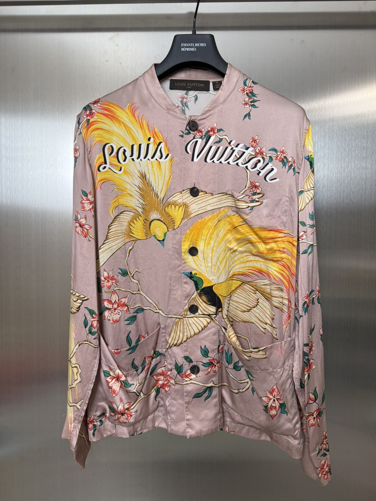 Louis Vuitton SS16 Birds of paradise phoenix shirt Size US S / EU 44-46 / 1 - 1 Thumbnail