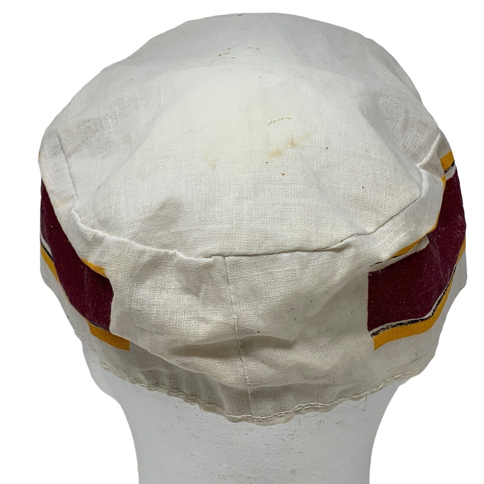 Other Vintage ASU Sun Devils Painters Hat Cap Fitted 7 3/8 White Size ONE SIZE - 3 Thumbnail