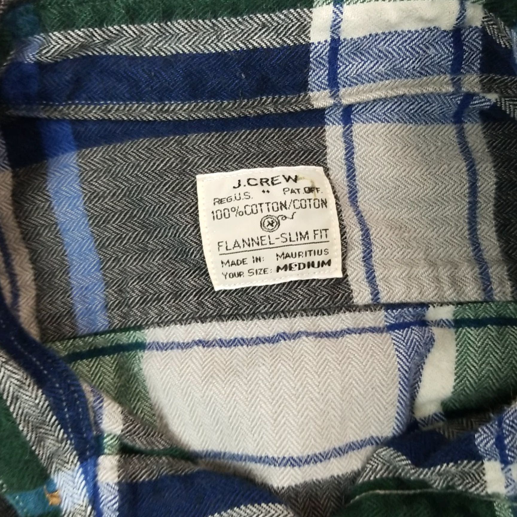 J.Crew J. Crew Flannel Shirt Men M Slim Button-Up Long Sleeve Plaid 100% Cotton Size US M / EU 48-50 / 2 - 6 Thumbnail