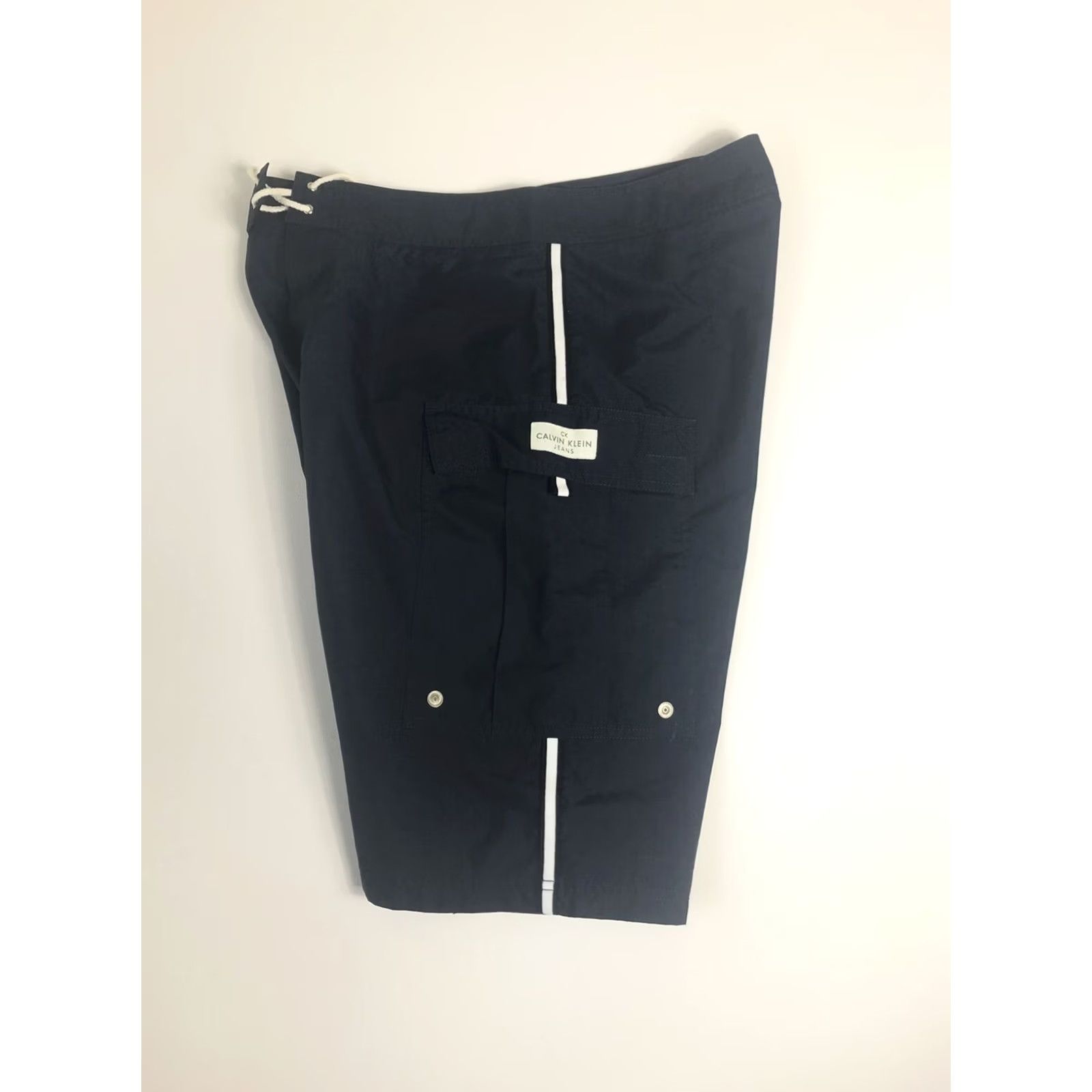 Calvin Klein Calvin Klein Board Cargo Shorts Mens 34 Blue Swimming Beach Pool Board Swim Shorts Blue Mens 34 Size US 34 / EU 50 - 3 Thumbnail