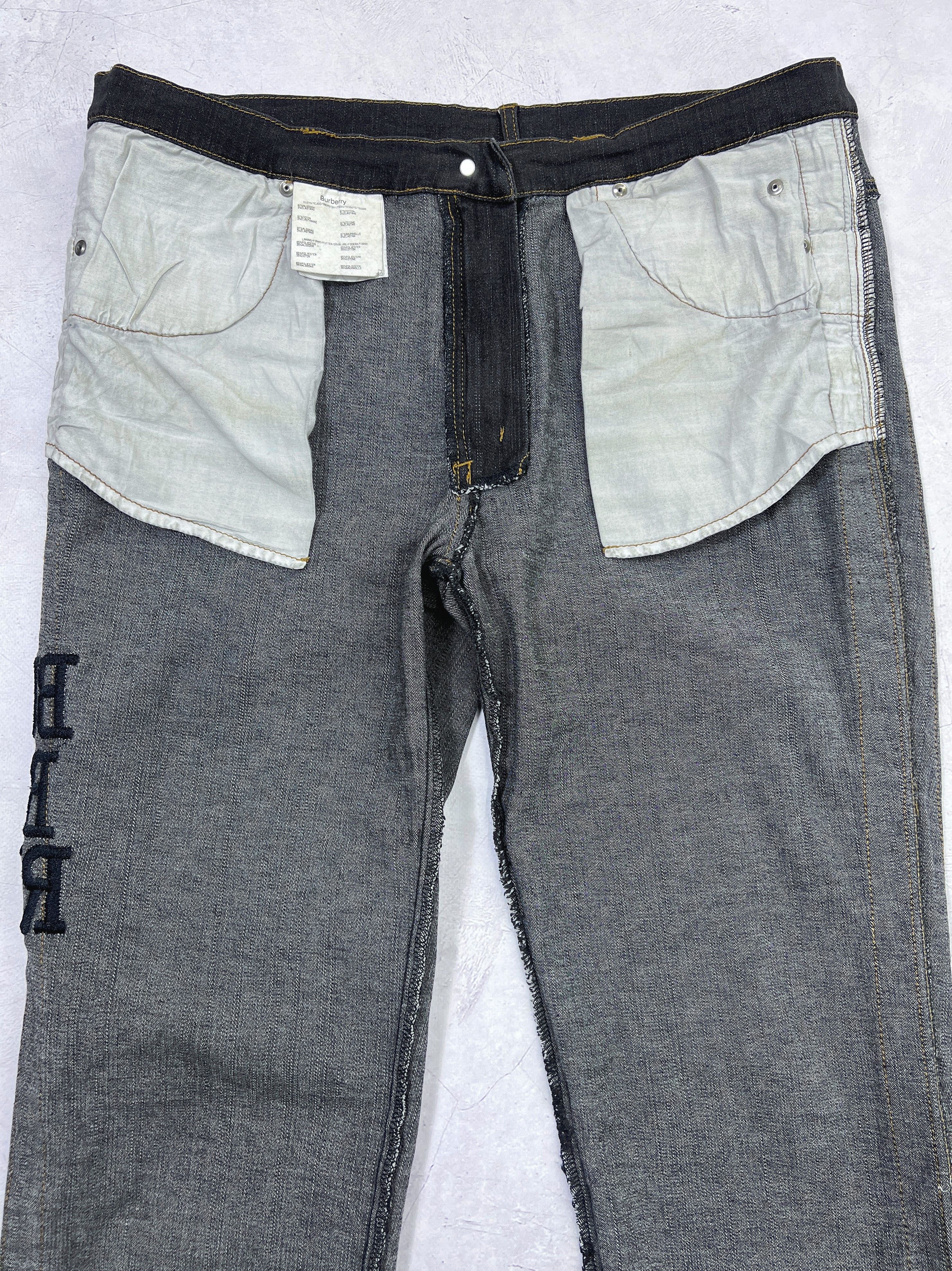 Burberry × Vintage Burberry London Flared Jeans Denim Pants Size 32" / US 10 / IT 46 - 16 Thumbnail