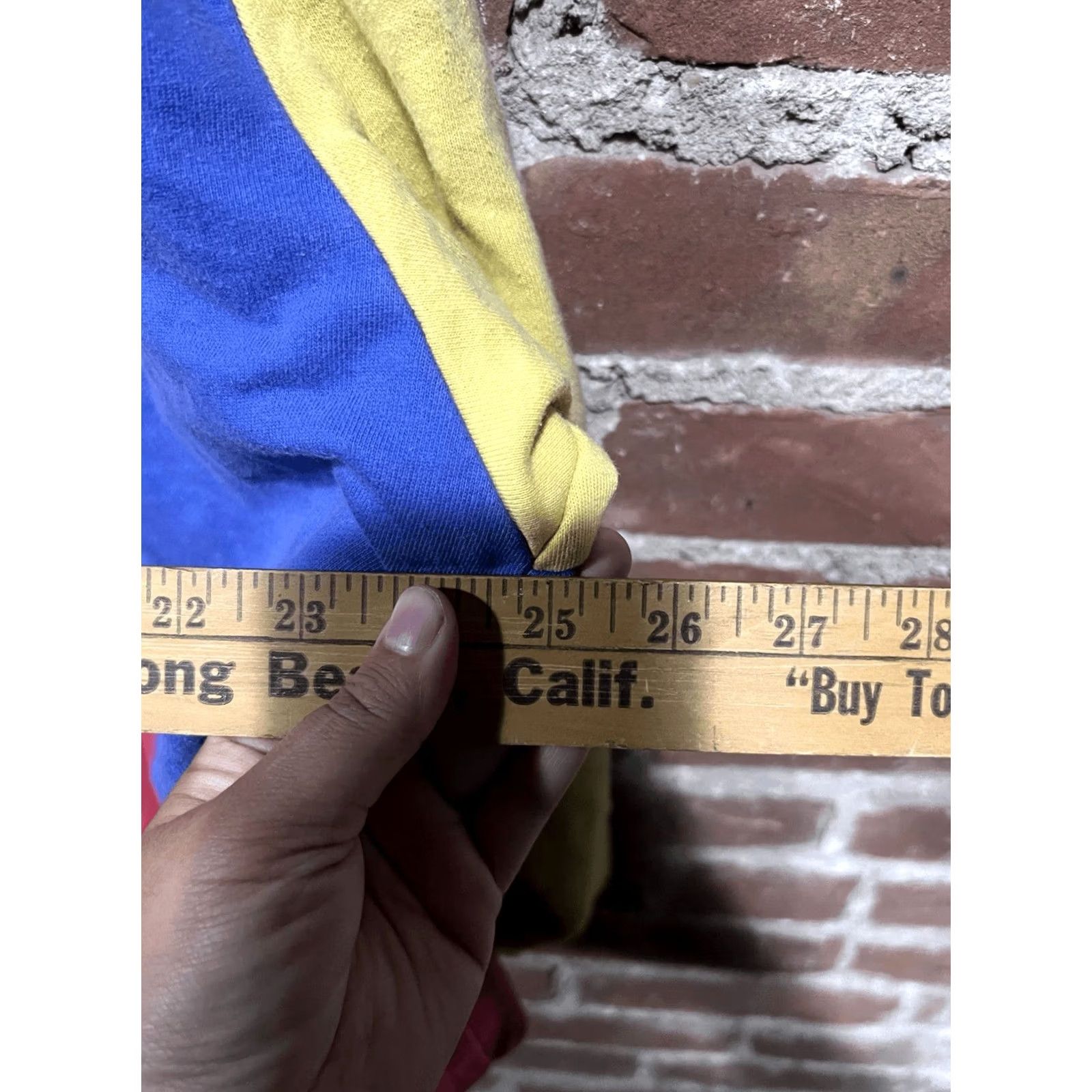 Asos ASOS Design Colorblock Sweatshirt Small Red Blue Crewneck Pullover Size S / US 4 / IT 40 - 4 Thumbnail