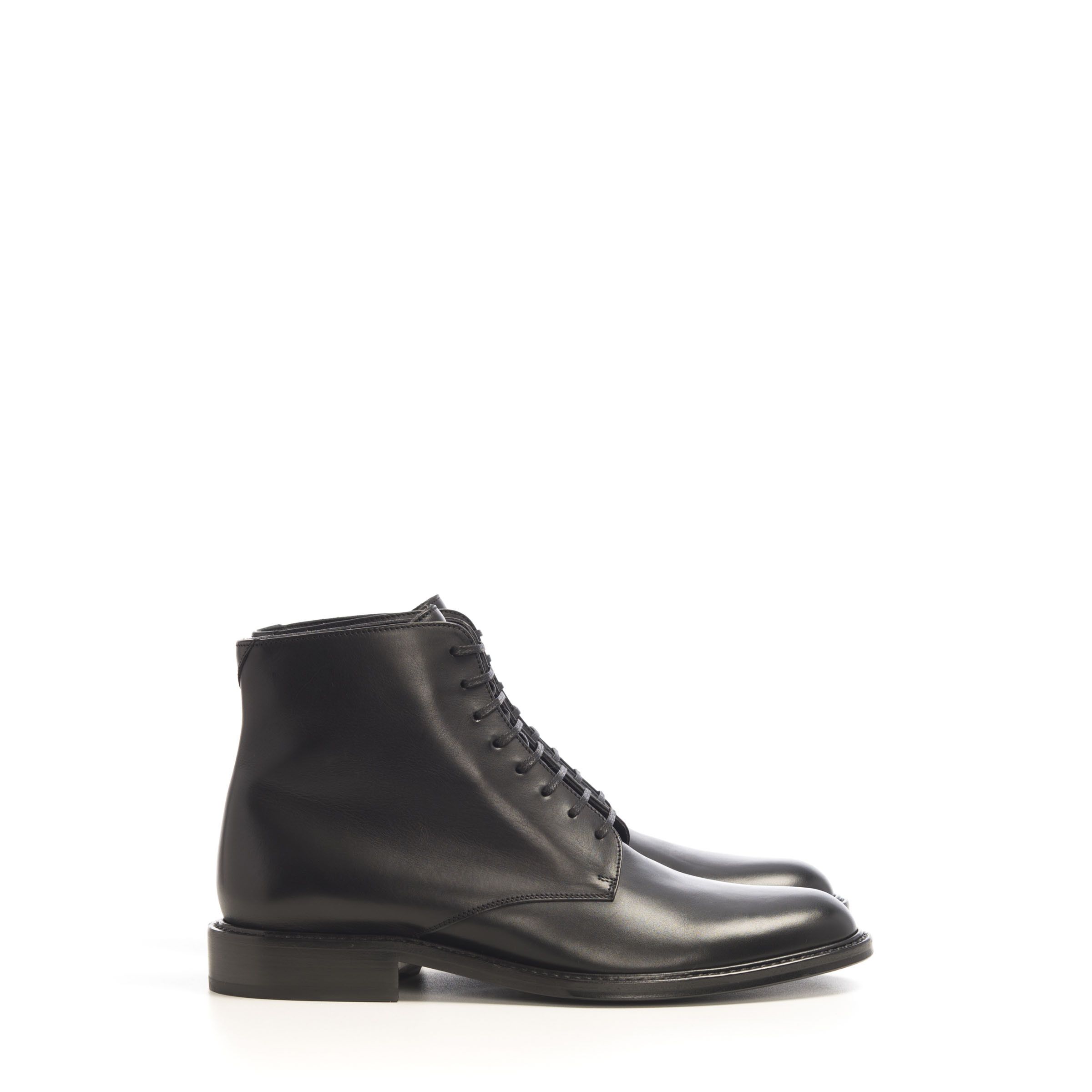 Saint Laurent Paris Army Laced Boots In Smooth Leather Size US 6 / EU 39 - 8 Thumbnail
