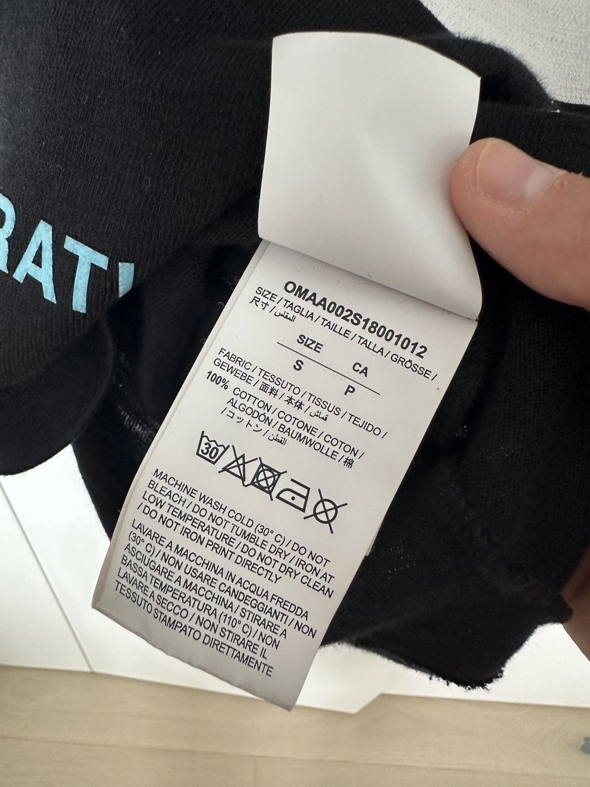 Off-White Mona Lisa Temperature T-Shirt (2018) – Black