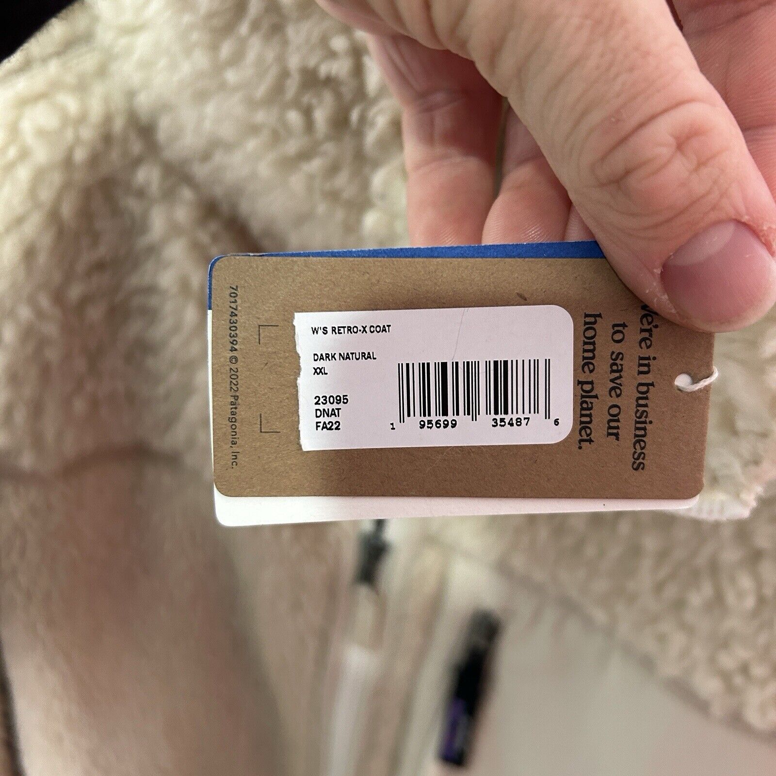 Patagonia Patagonia Classic Retro-X WMNS Jacket “Dark Natural" Size XXL / US 16-18 / IT 52-54 - 5 Thumbnail