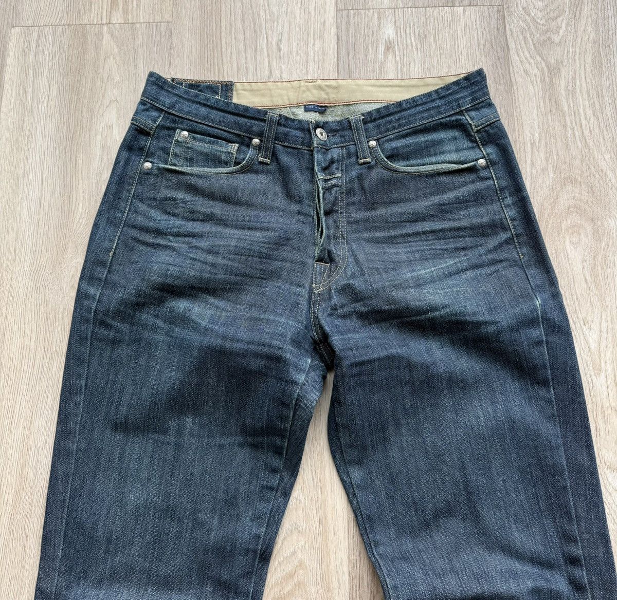 Marithe + Francois Girbaud Marithe Francois Girbaud Blue Jeans Avant Garde Pants Size US 31 - 3 Thumbnail